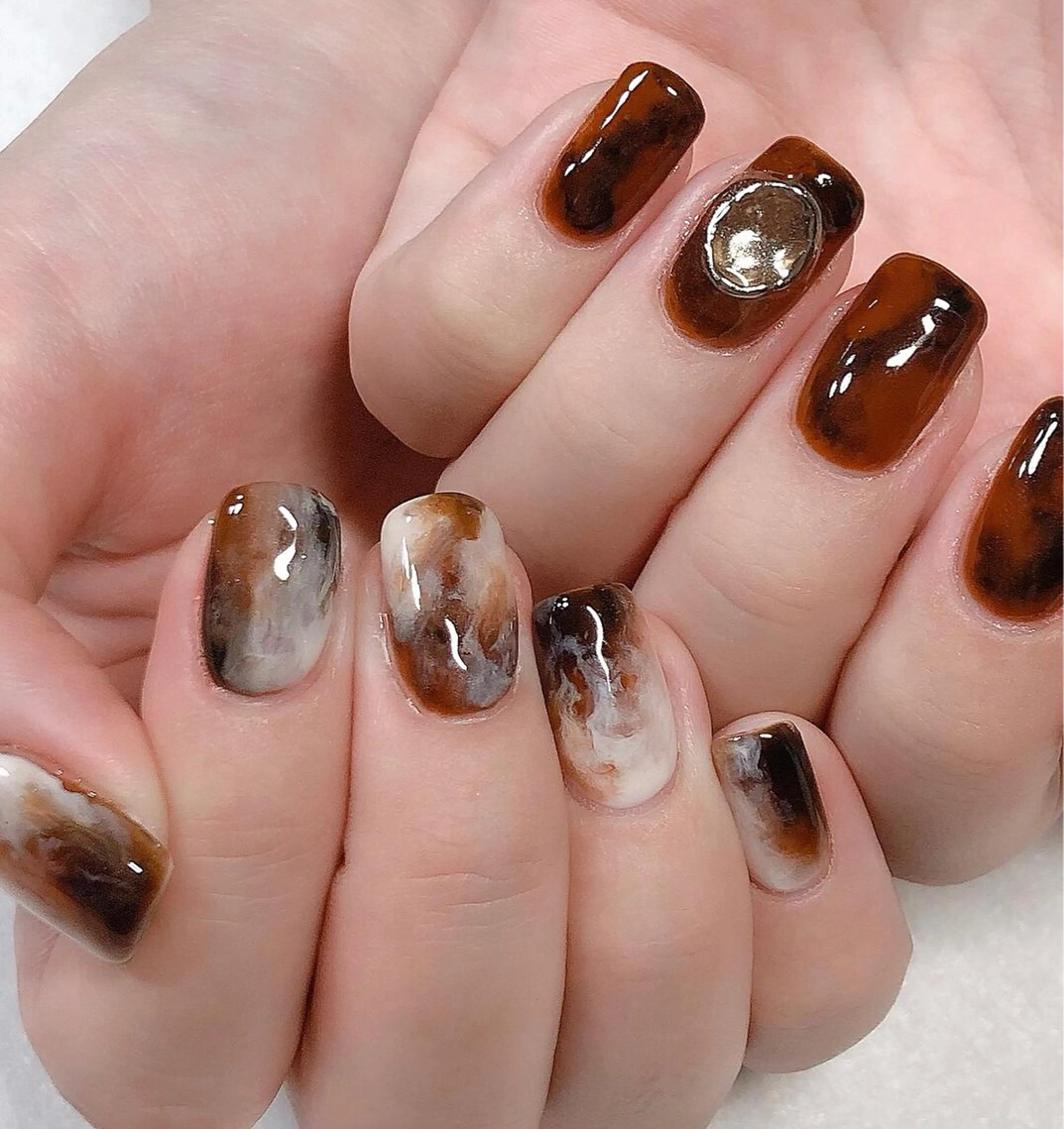 ネイル ジェルネイル 東 千夏のネイルデザイン