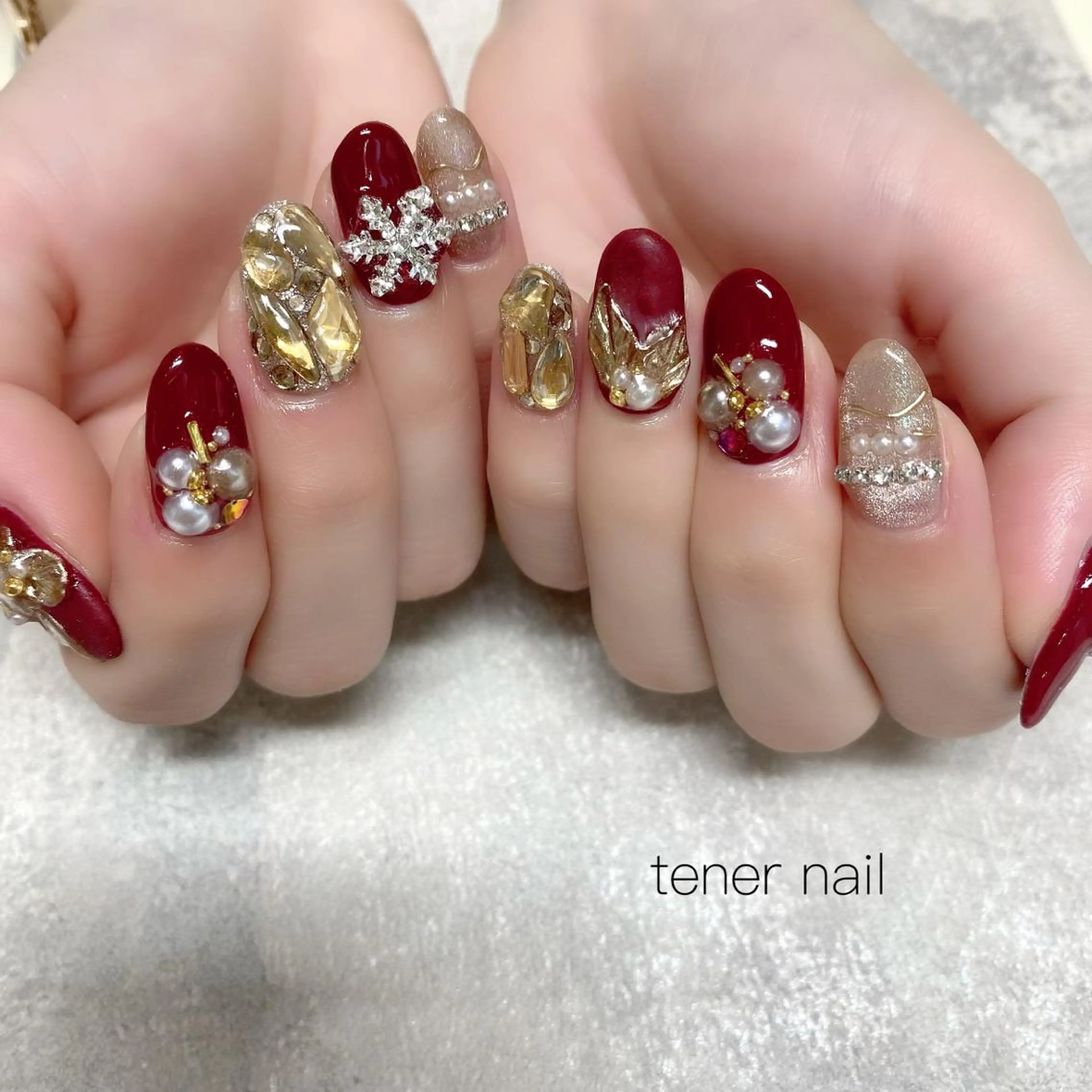 ネイル 冬ネイル テネルネイル tener nailのネイルデザイン