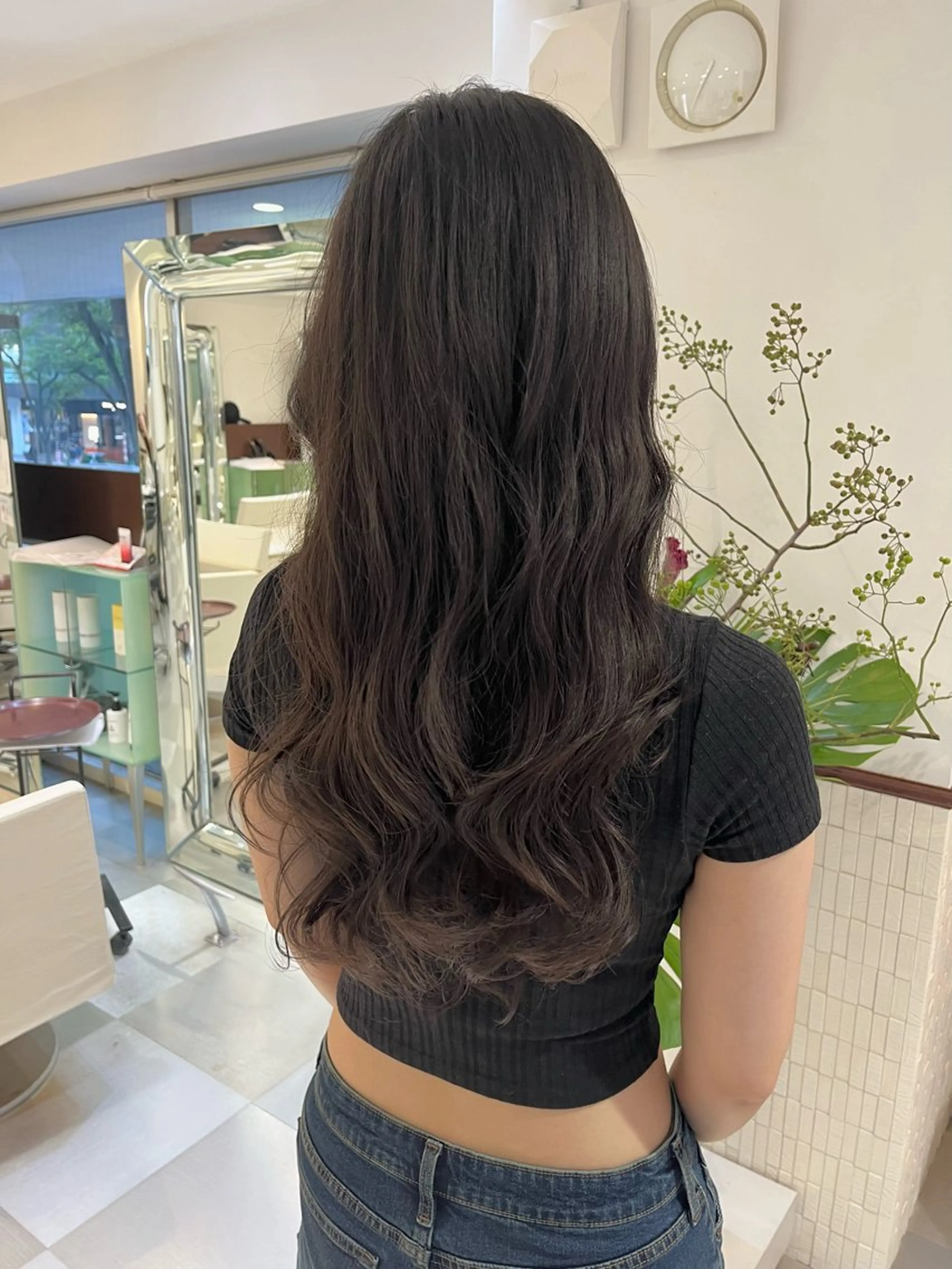 ロング パーマ ボブ デジタルパーマ カット パーマ トリートメント コテ巻き風パーマ 藤澤　知彌のヘアスタイル