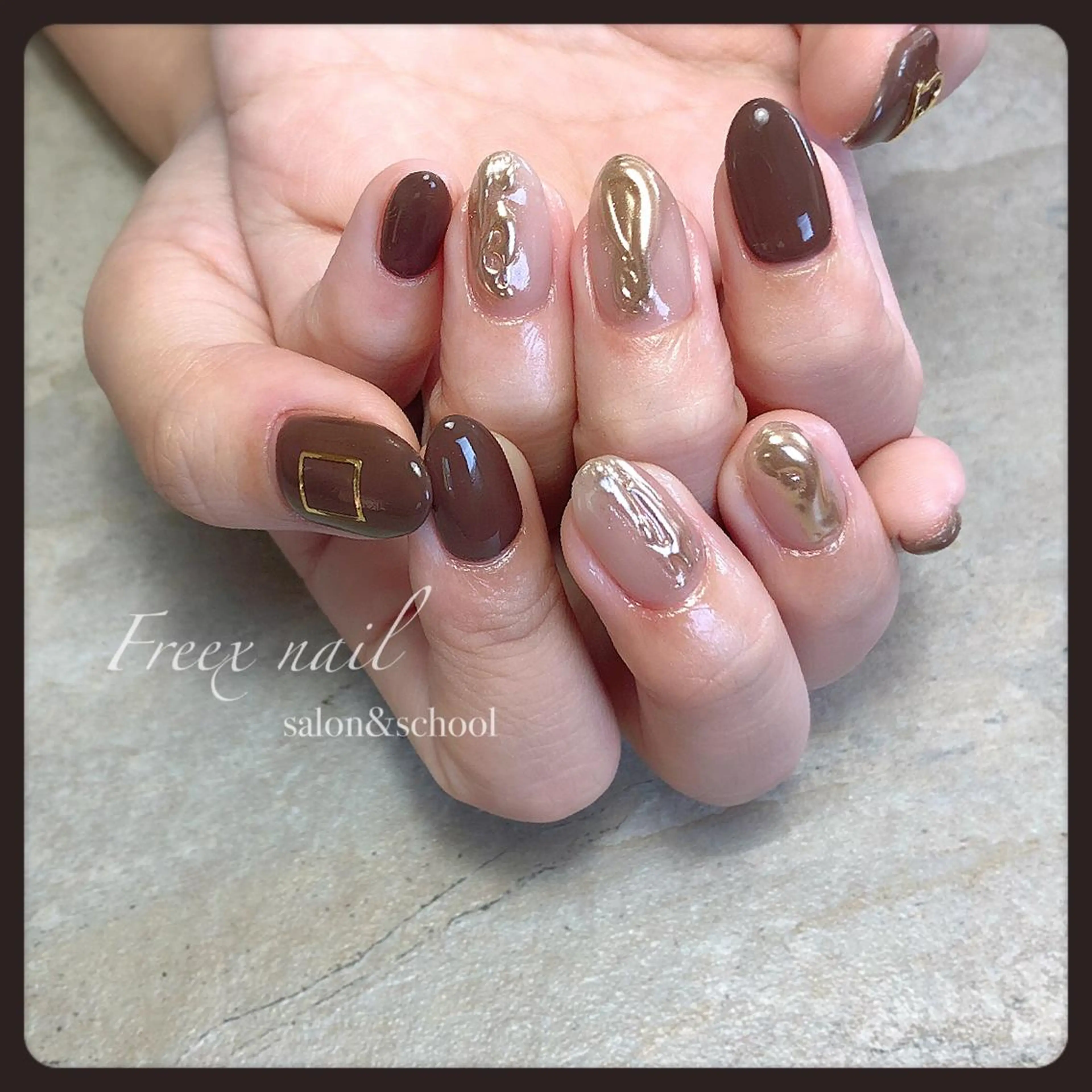 ネイル ハンドネイル ハンドケア freex nail /ニュアンス/個性派のネイルデザイン