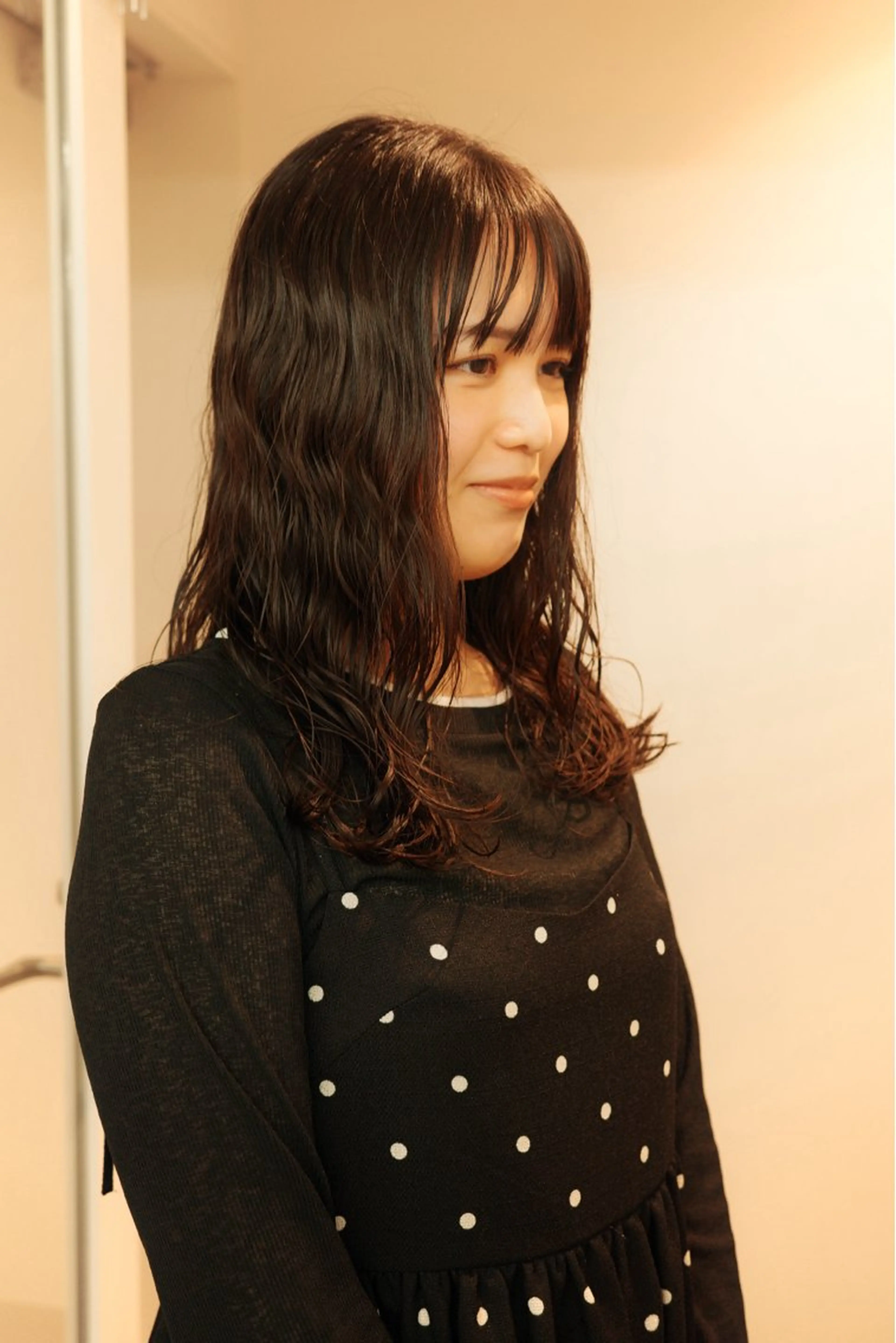 セミロング カット パーマ トリートメント miwa/ボブパーマ /モードボブのヘアスタイル