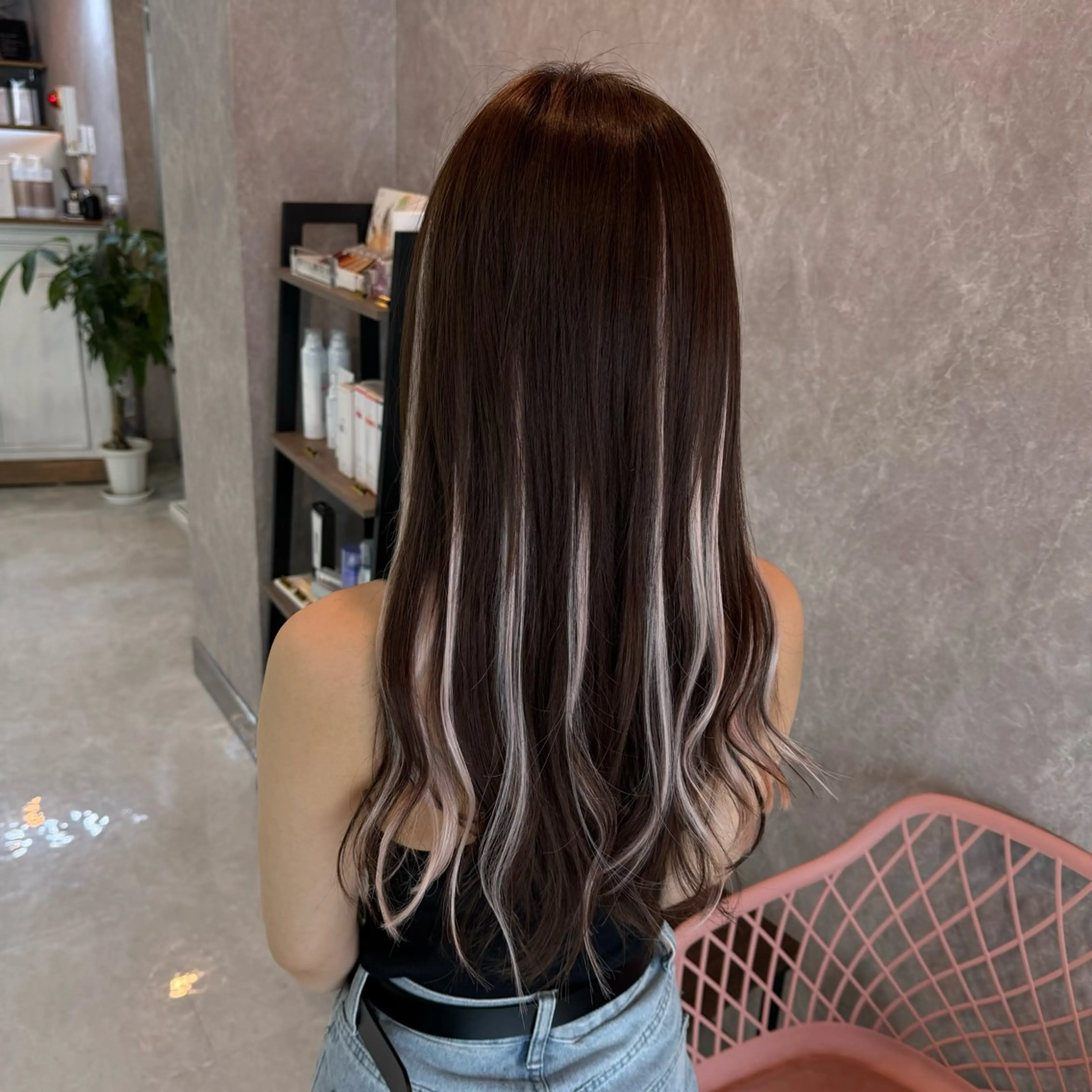 ロング エクステ ハイライト belle / Honoka🧁のヘアスタイル