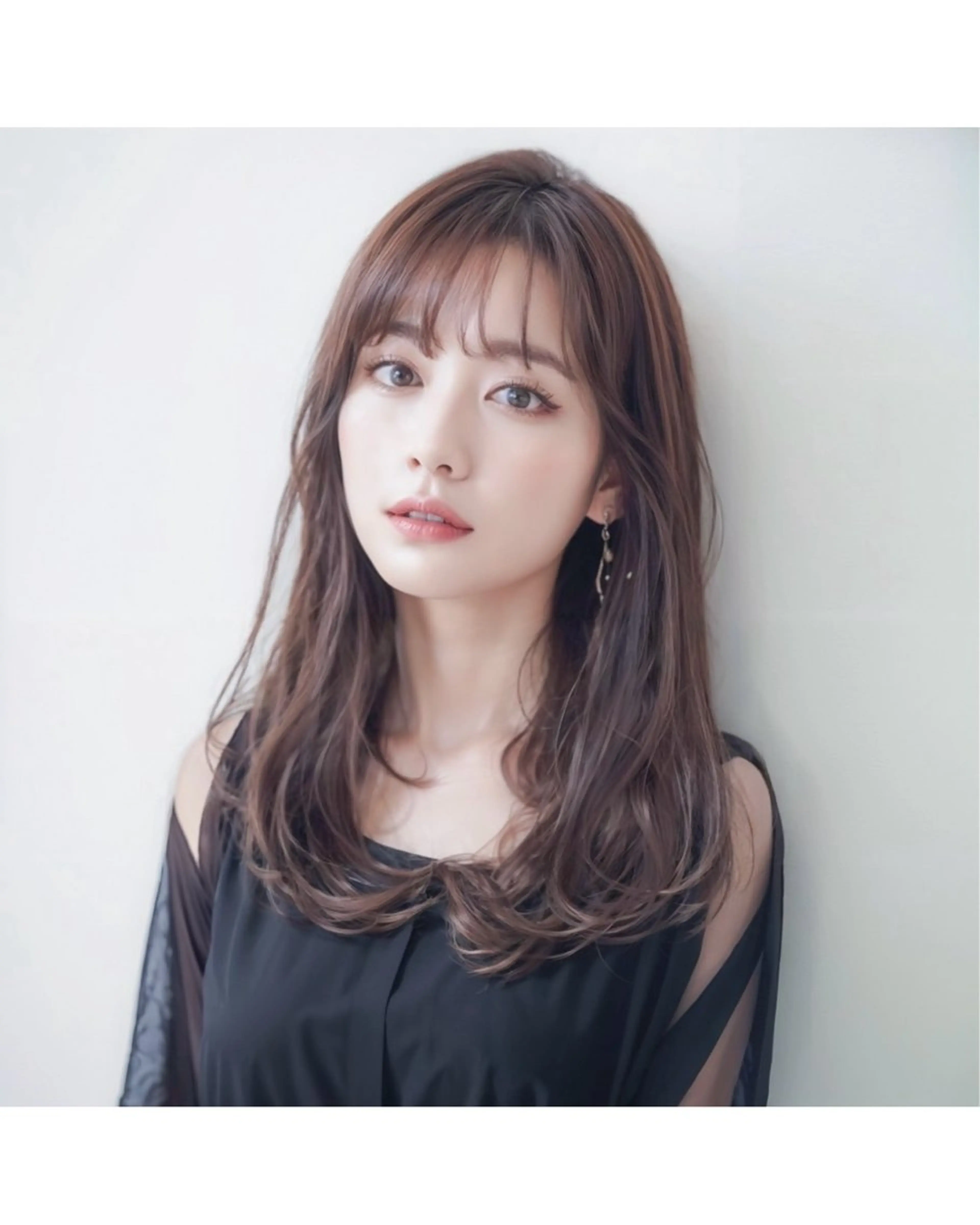 セミロング カット ヘアカラー 小村 誠也のヘアスタイル