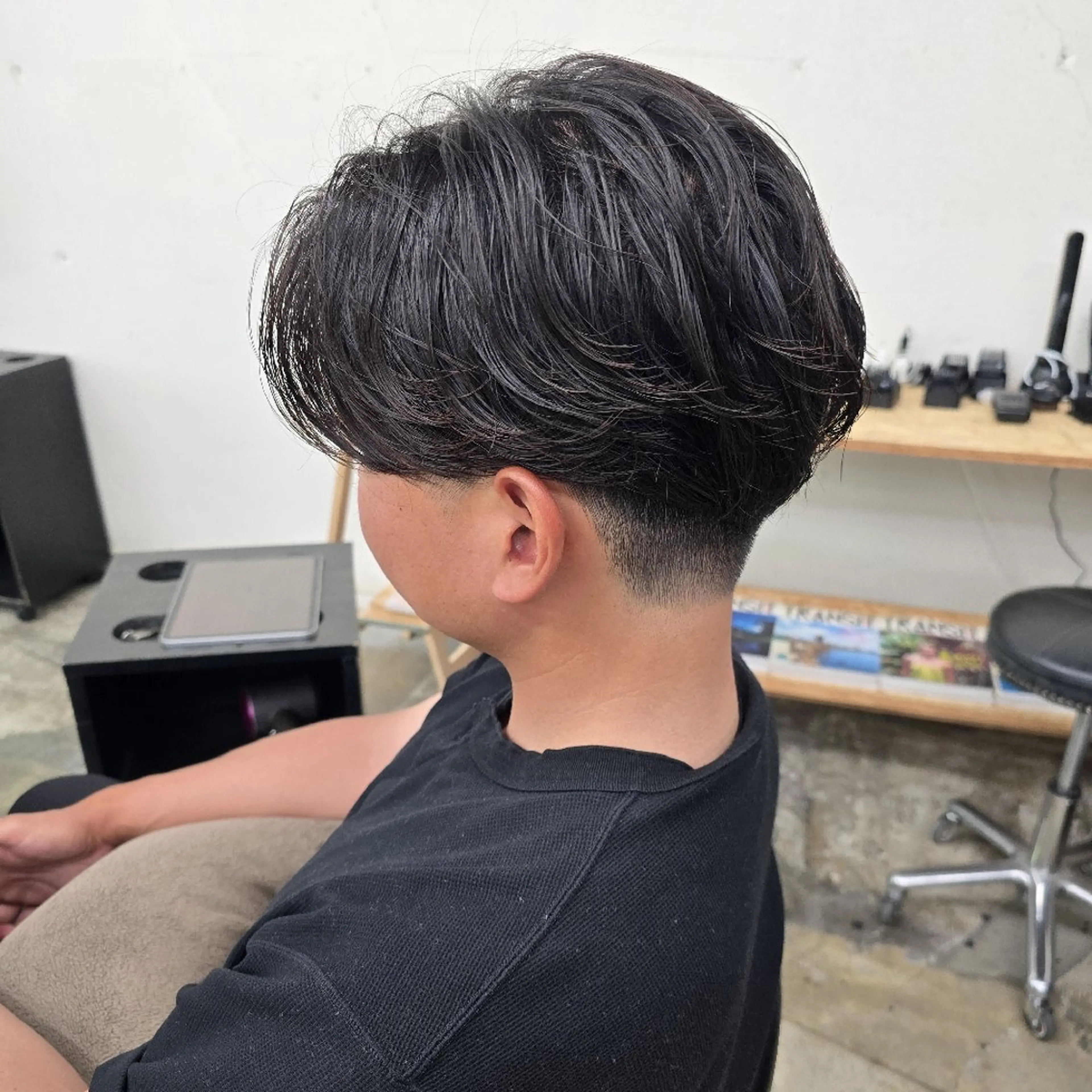 ショート メンズ カット パーマ ハヤシ マユ ✂ 府中美容室のヘアスタイル