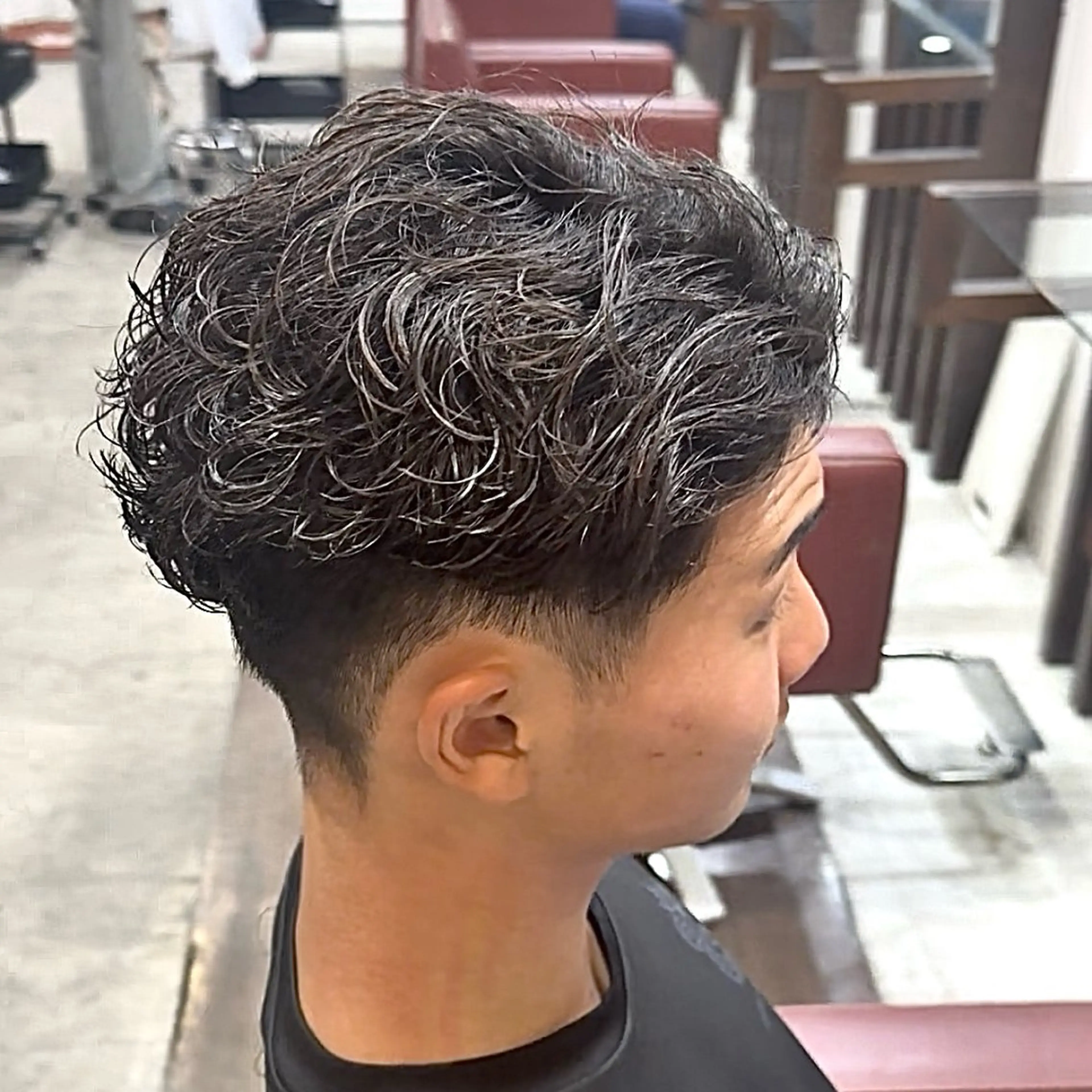 パーマ メンズ カット パーマ スペインカール/ サーフカール/RYUのヘアスタイル