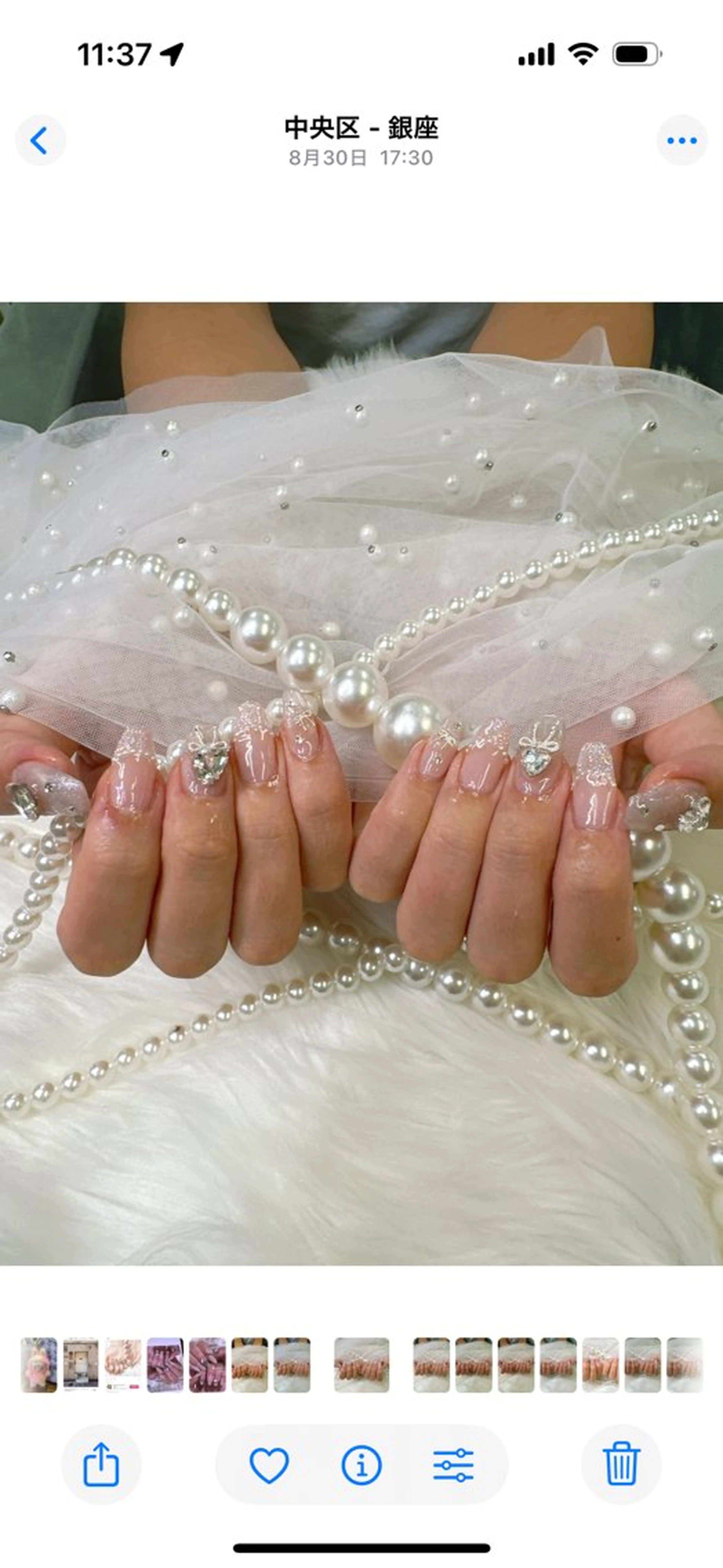 ネイル アートネイル べっ甲ネイル ボルドー チークネイル フレンチネイル Queeens nailのネイルデザイン