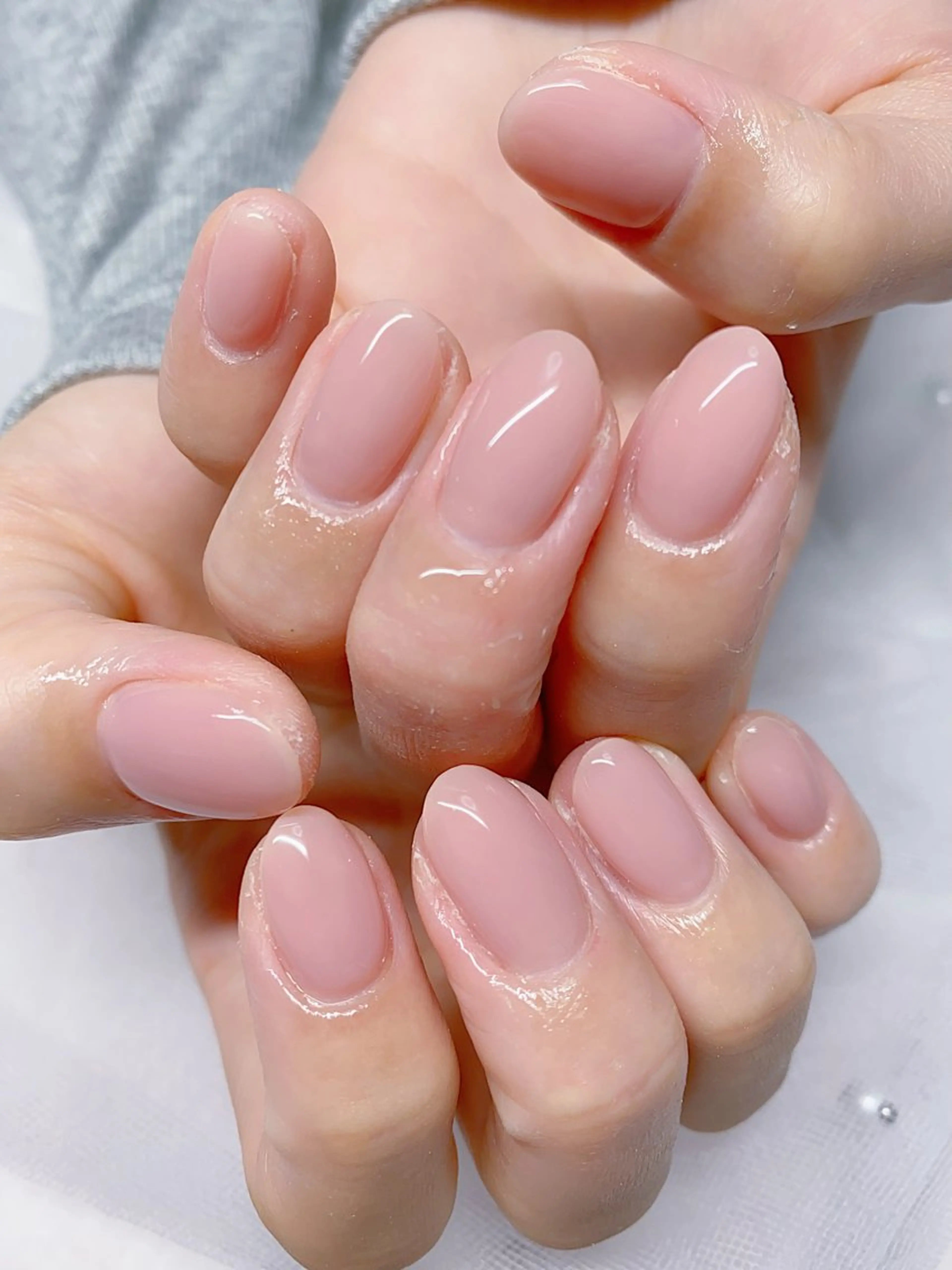 ネイル 桜ネイル ピンク ハンドネイル ジャスミン ネイルサロンのネイルデザイン