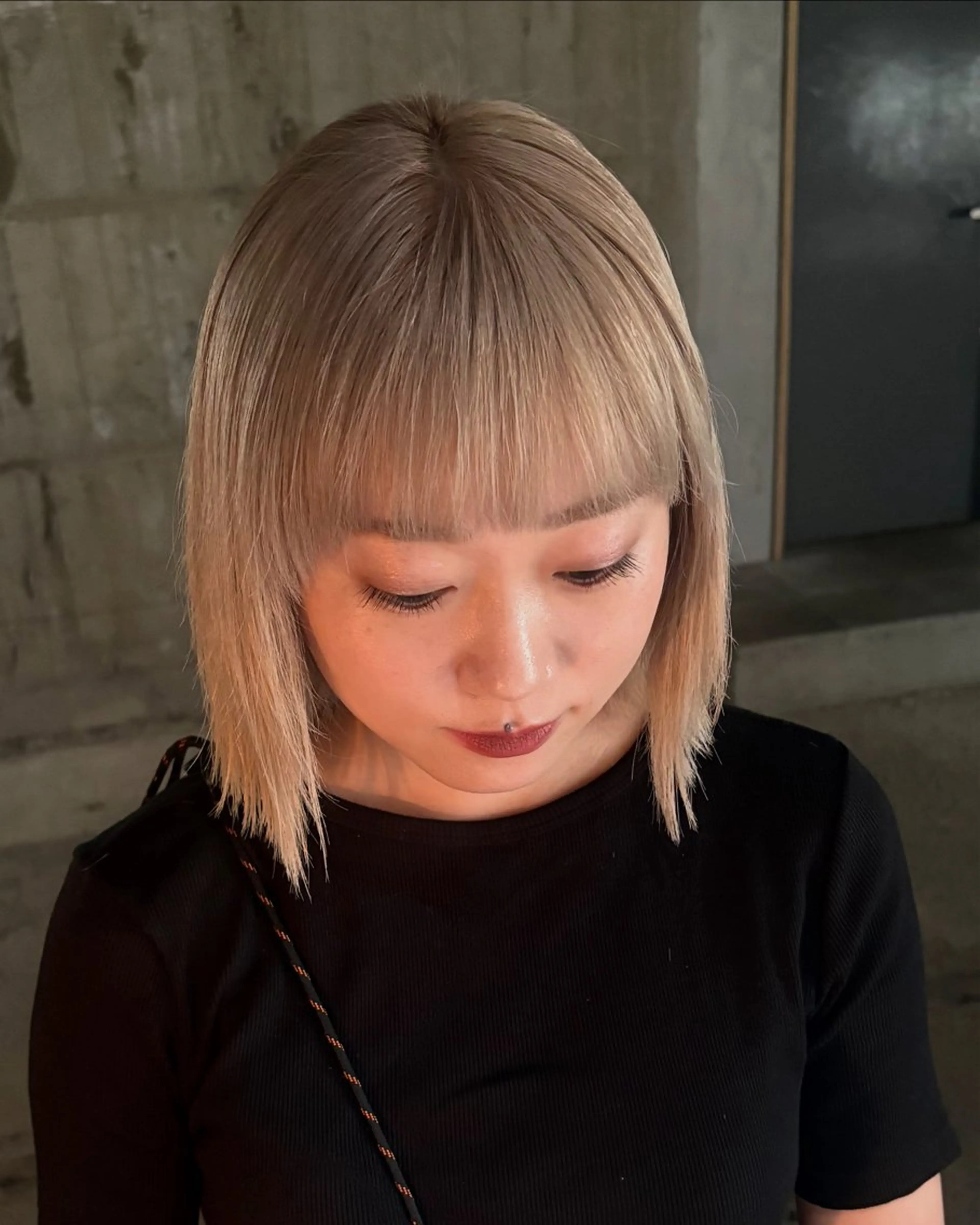 カラー ヘアカラー 安藤 まりのヘアスタイル