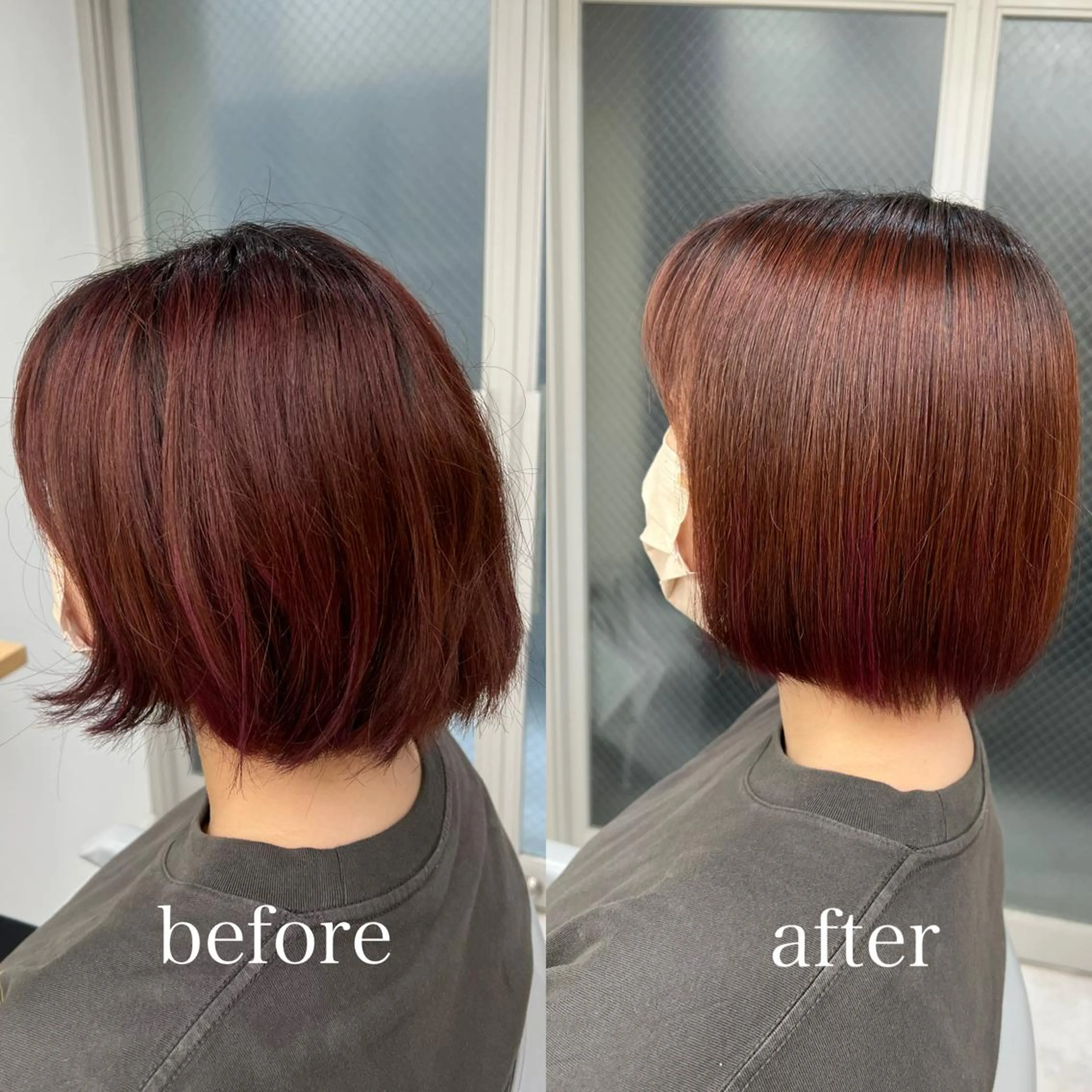 ショート パーマ ストレートパーマ 【くせ毛さんのお悩み 解決🍀】栗橋のヘアスタイル