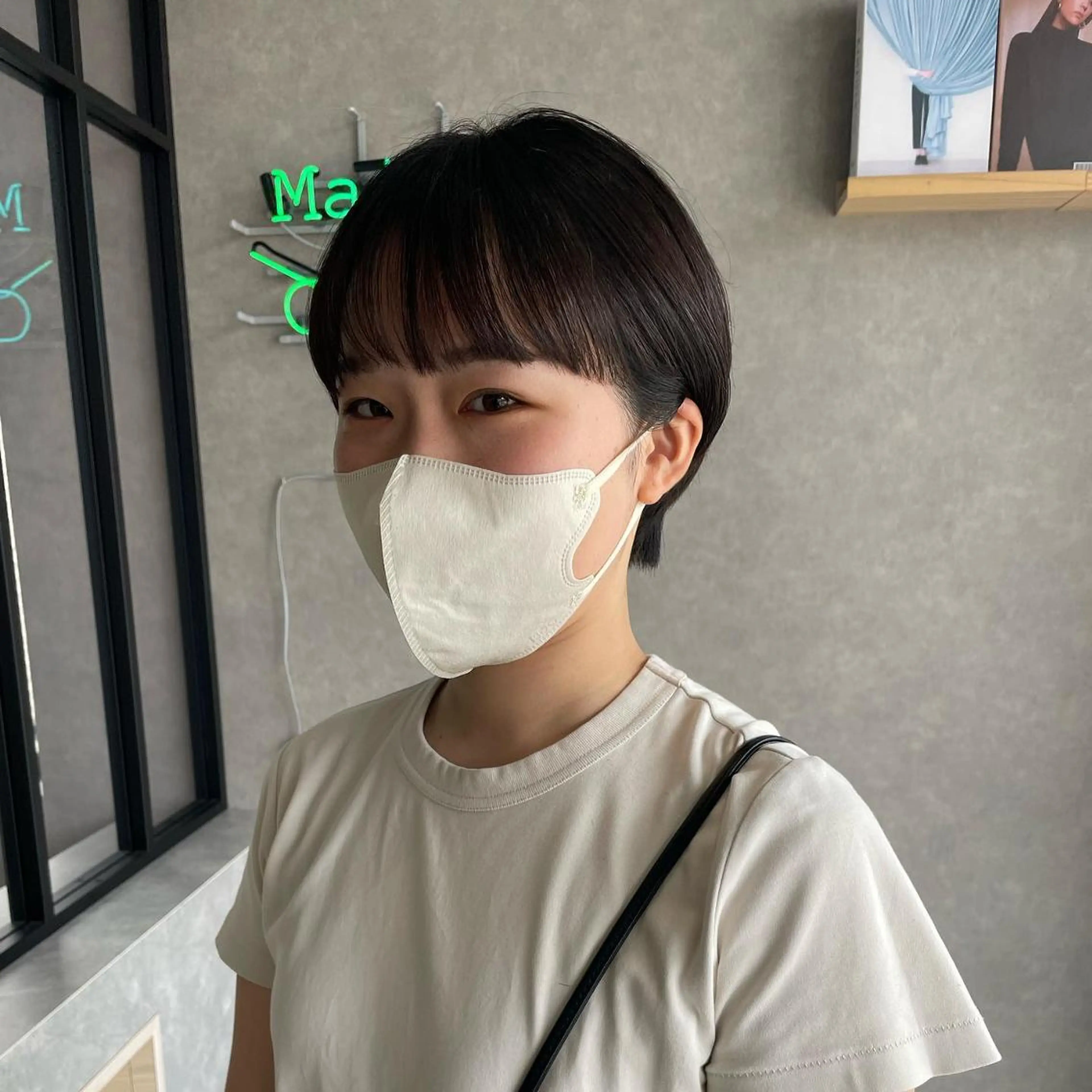 ショート ハイライト 髪質改善 河原 亮のヘアスタイル