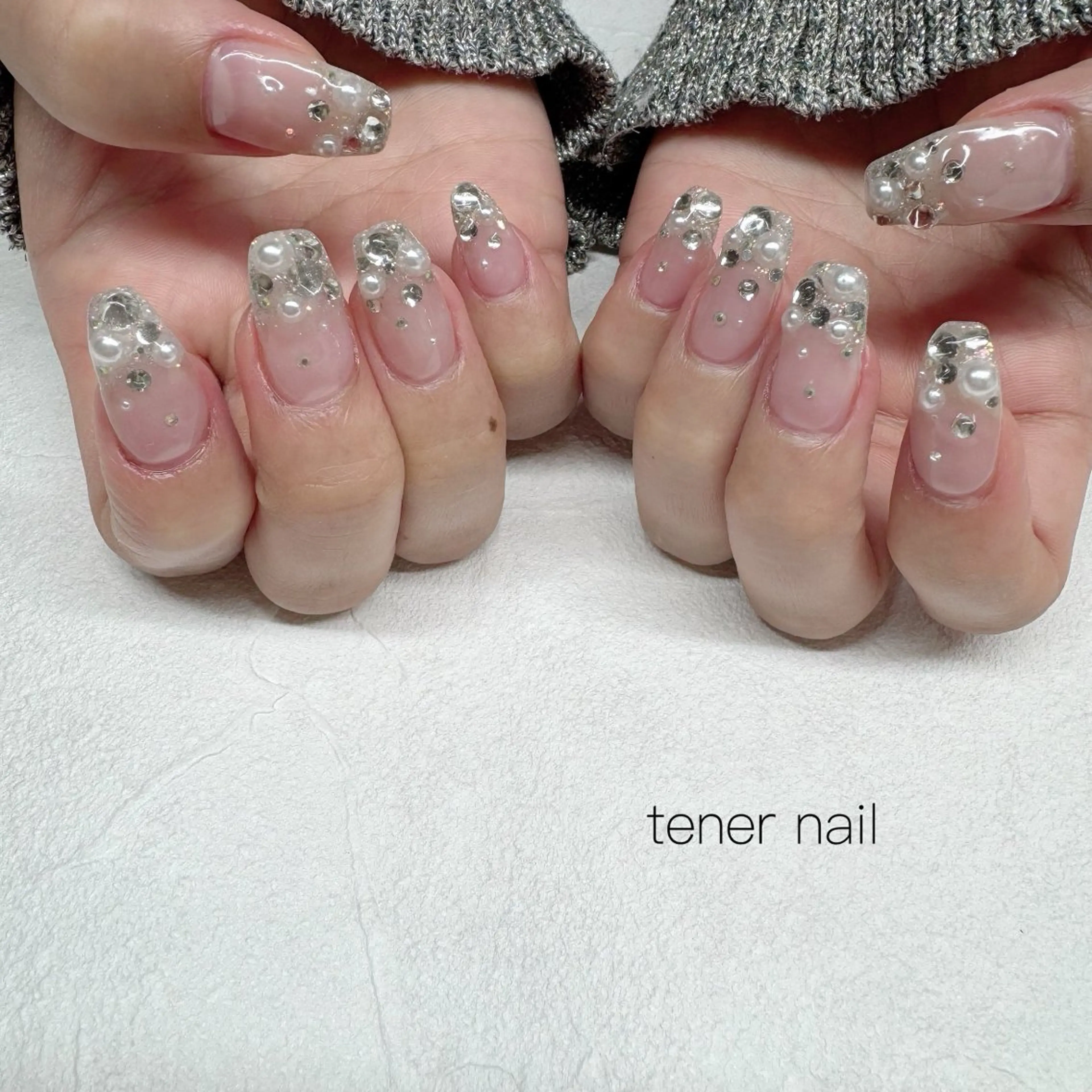 ネイル グラデーション キラキラネイル ハンドネイル テネルネイル tener nailのネイルデザイン
