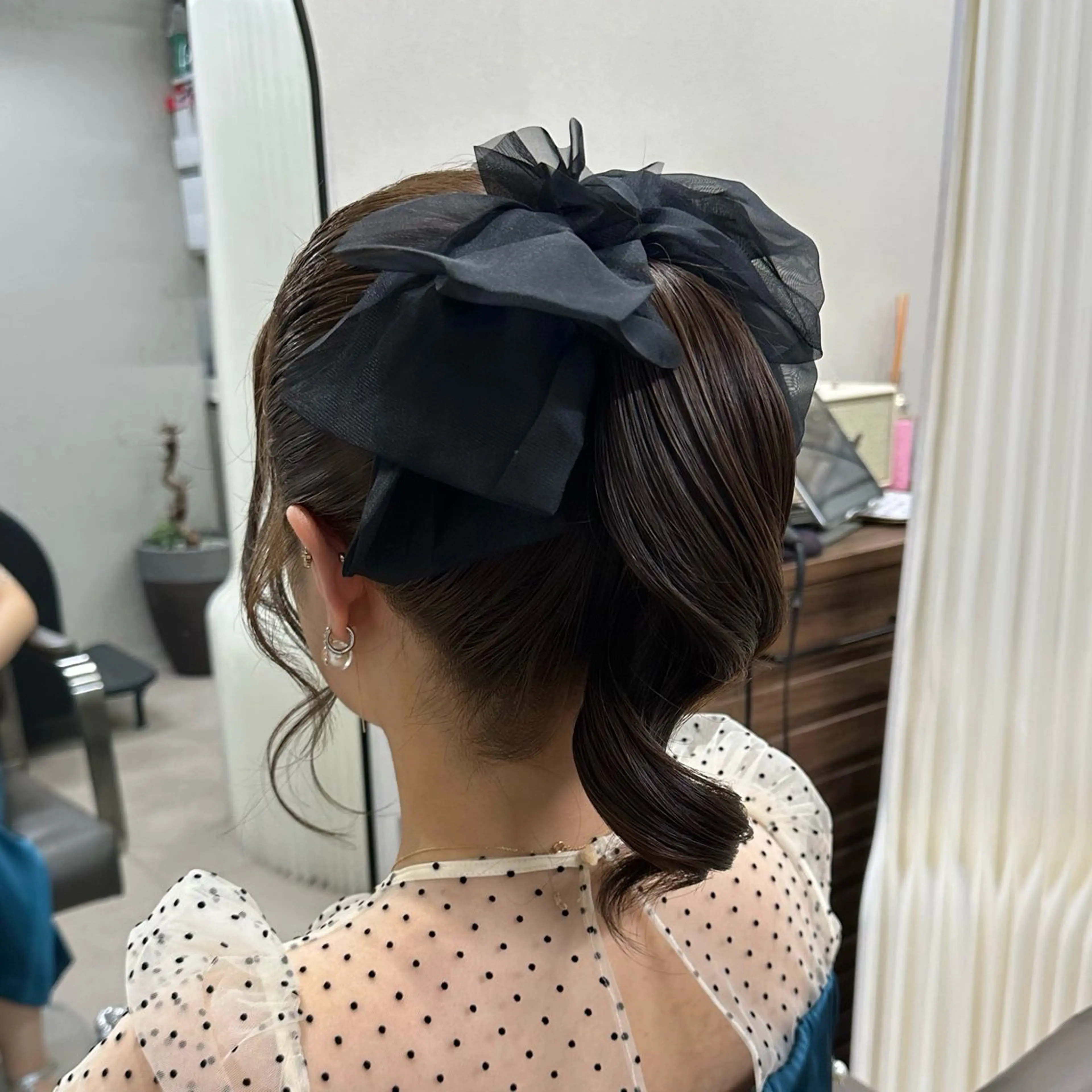 セミロング ヘアセット 💎Code.💎 risa🪄のマツエク・マツパデザイン