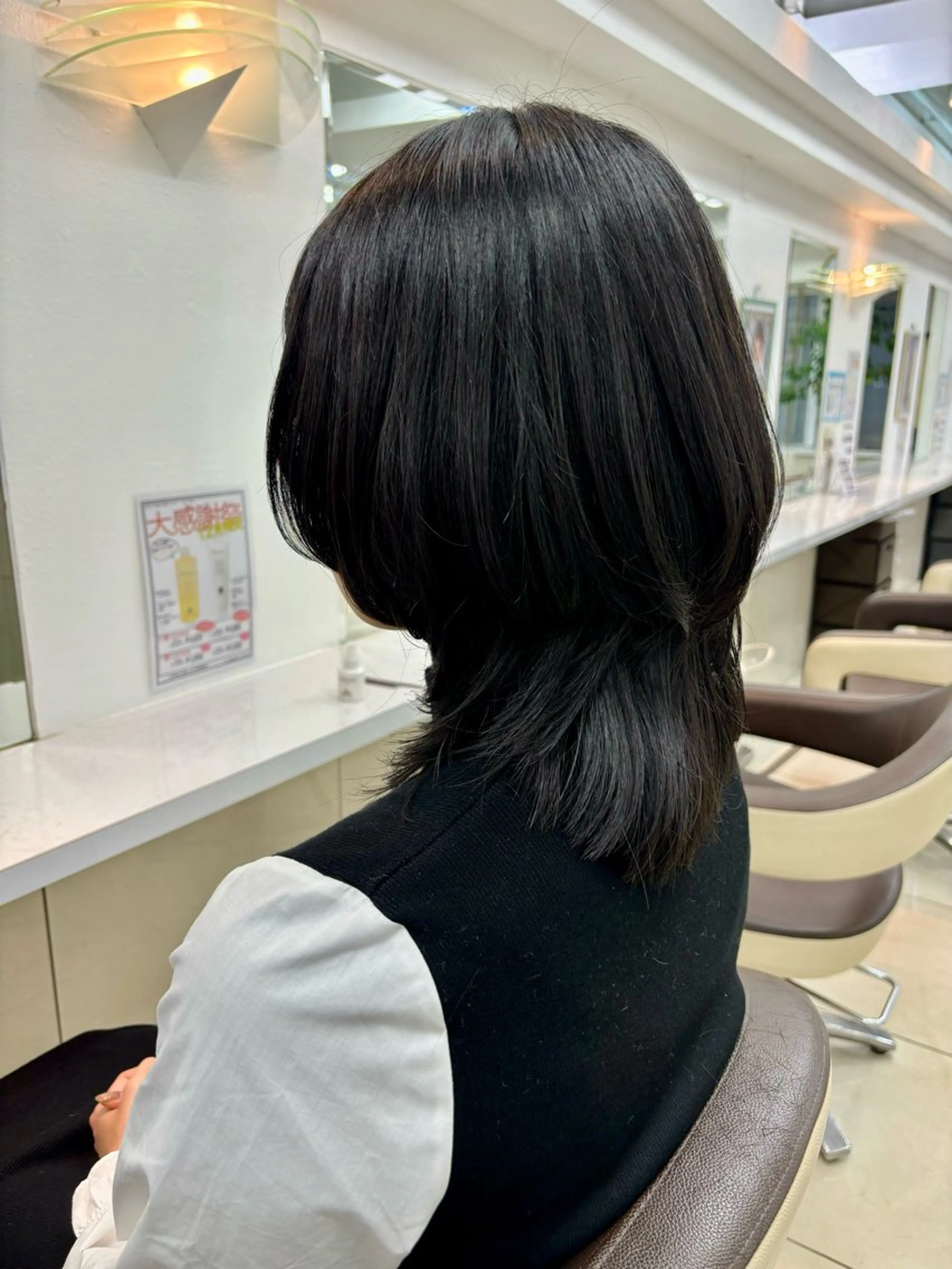 セミロング レイヤーカット ウルフカット ウルフレイヤー ボブ🪽 ばばゆうきのヘアスタイル