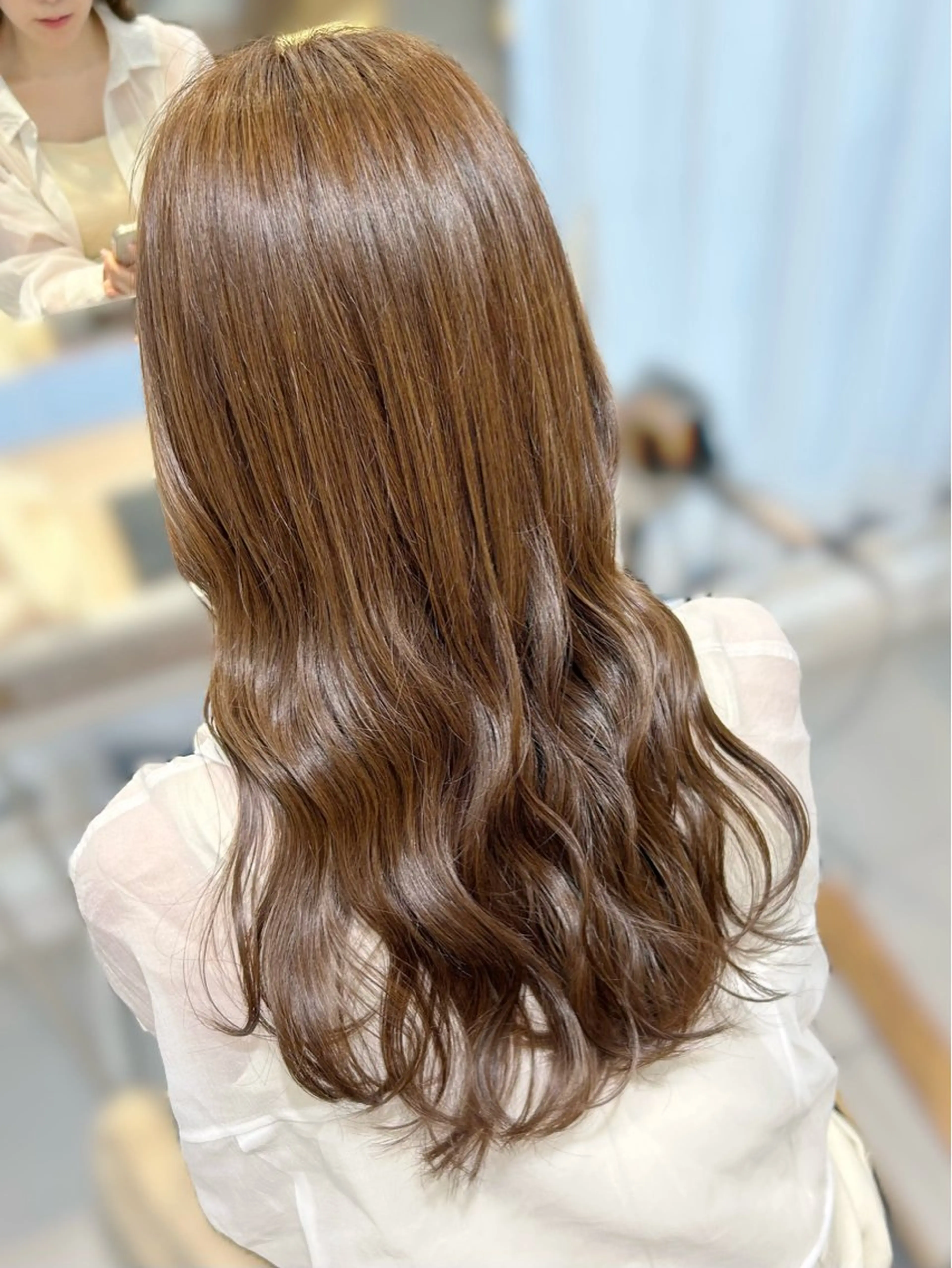 ミディアム カラー ベージュカラー 透明感カラー ヘーゼル カット ヘアカラー 池袋/レイヤー/ 顔まわり/taigaのヘアスタイル