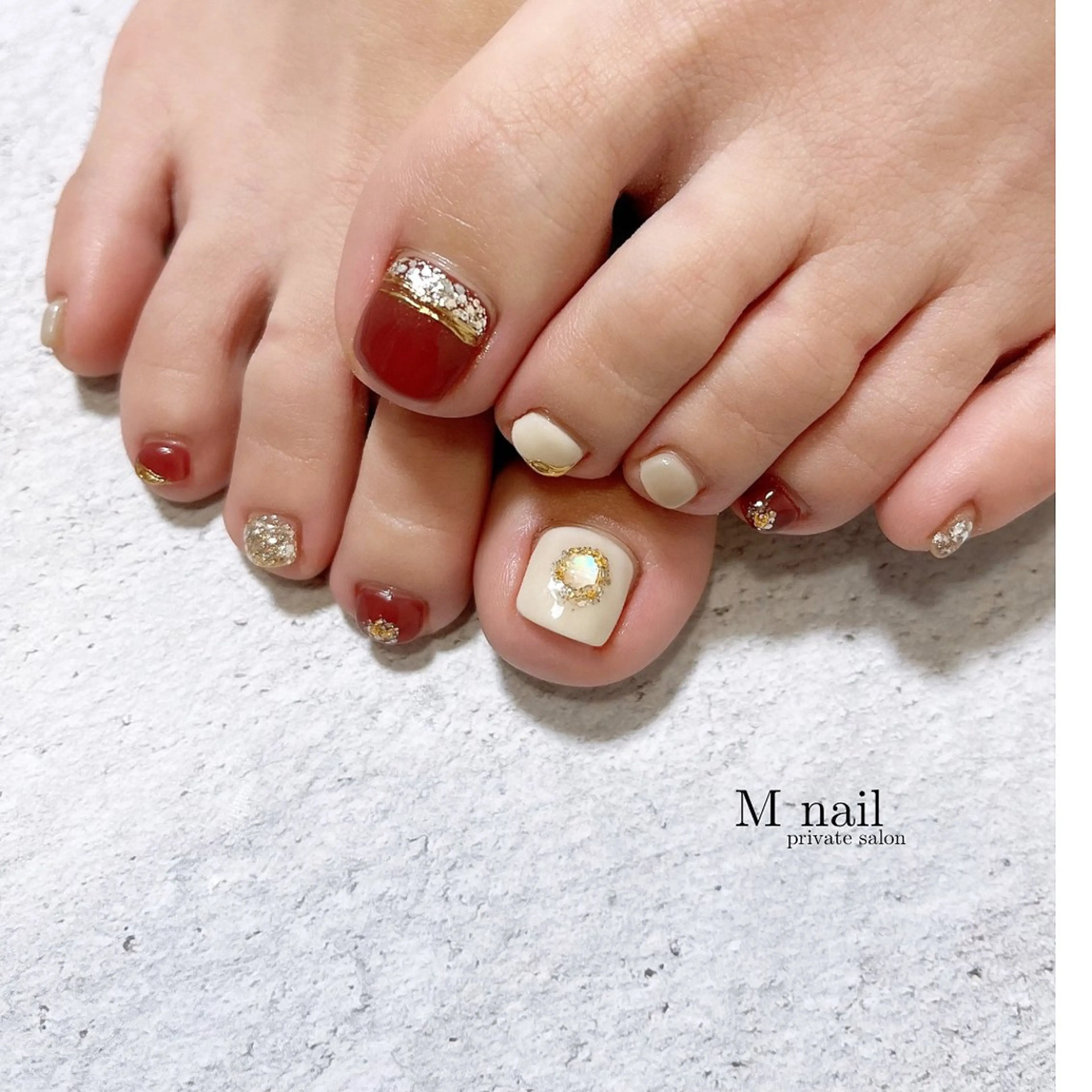 ネイル フットネイル M　nail所属・M nailのネイルデザイン