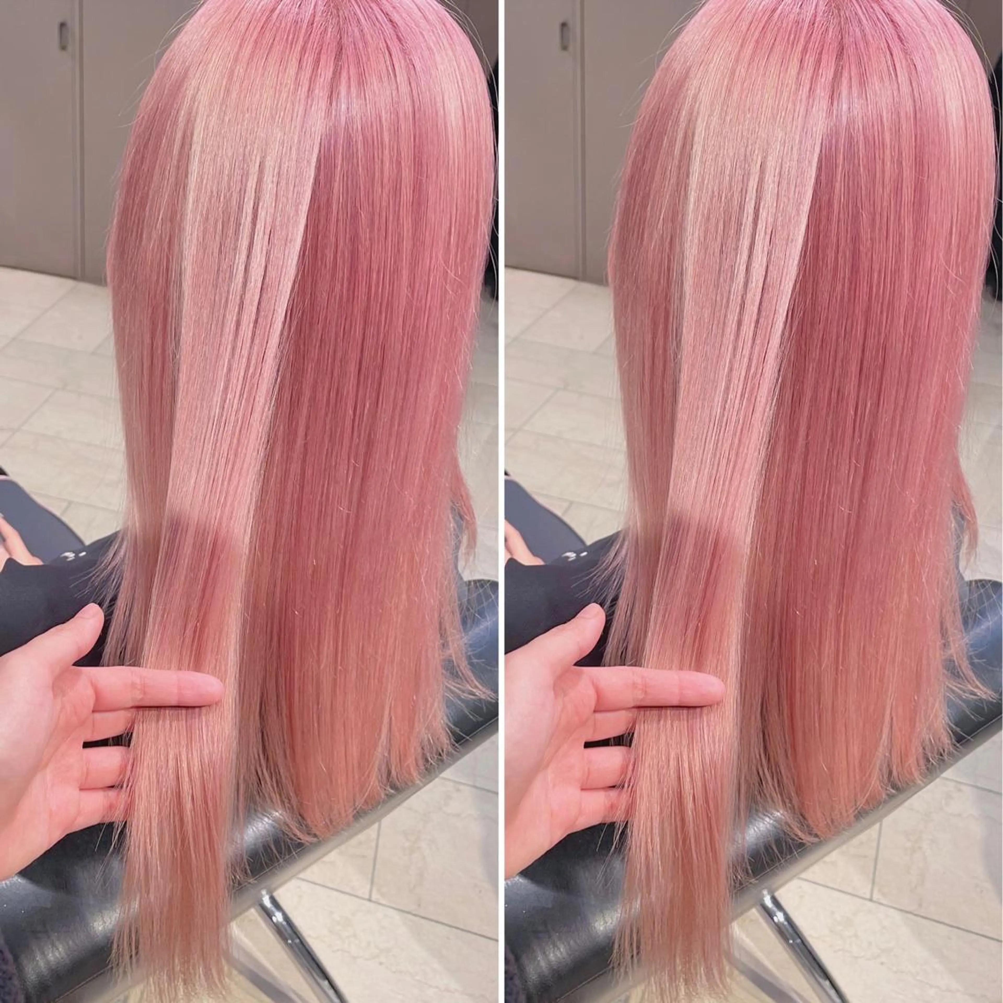 ロング カラー 透明感カラー ピンクカラー ホワイトピンク cutters所属・❇️メンズ特化❇️ 表参道、南青山のヘアスタイル