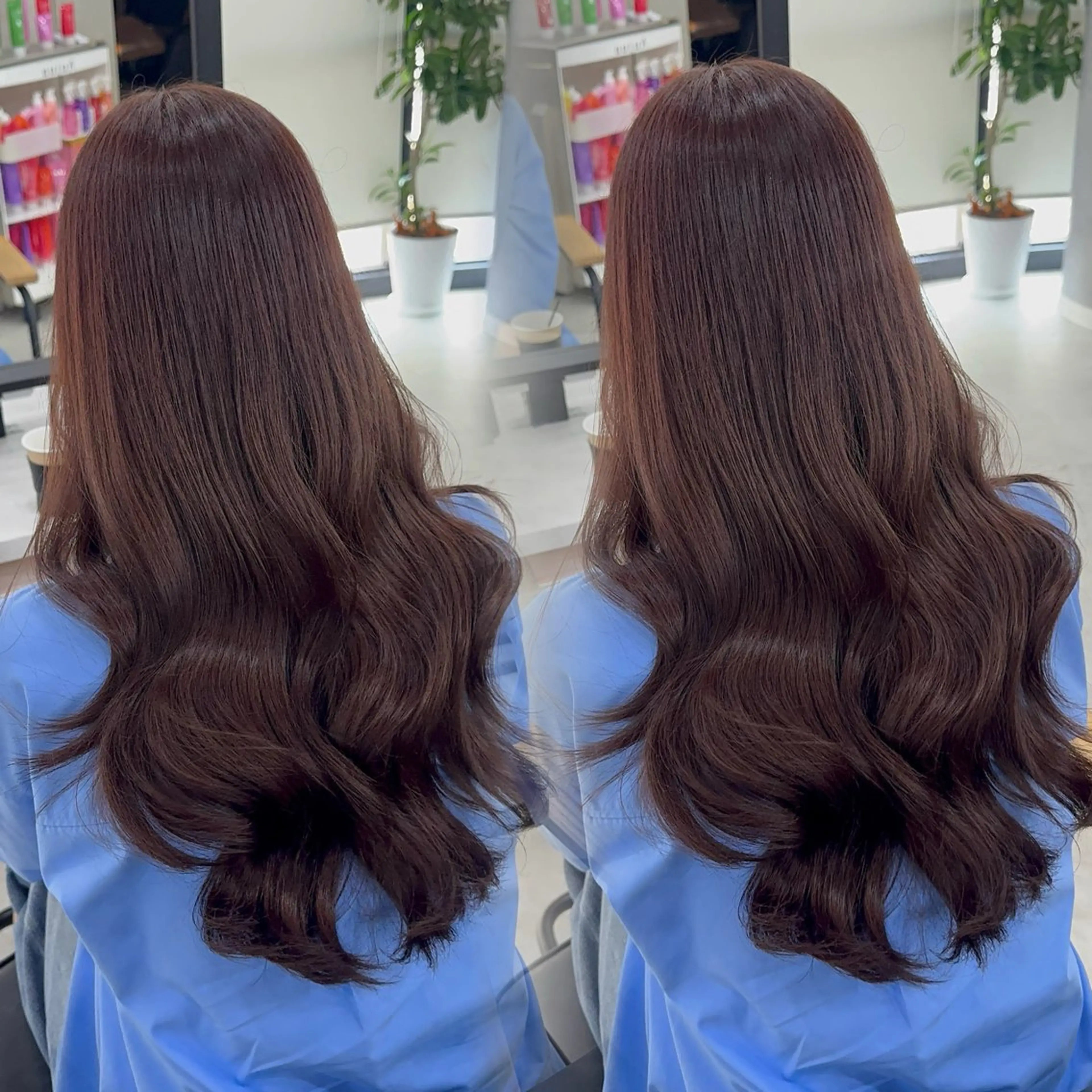 ロング カラー アッシュ アッシュブラウン ベージュカラー 黒髪 ブリーチ 赤み無し柔らかカラー 【梅田】madokaのヘアスタイル