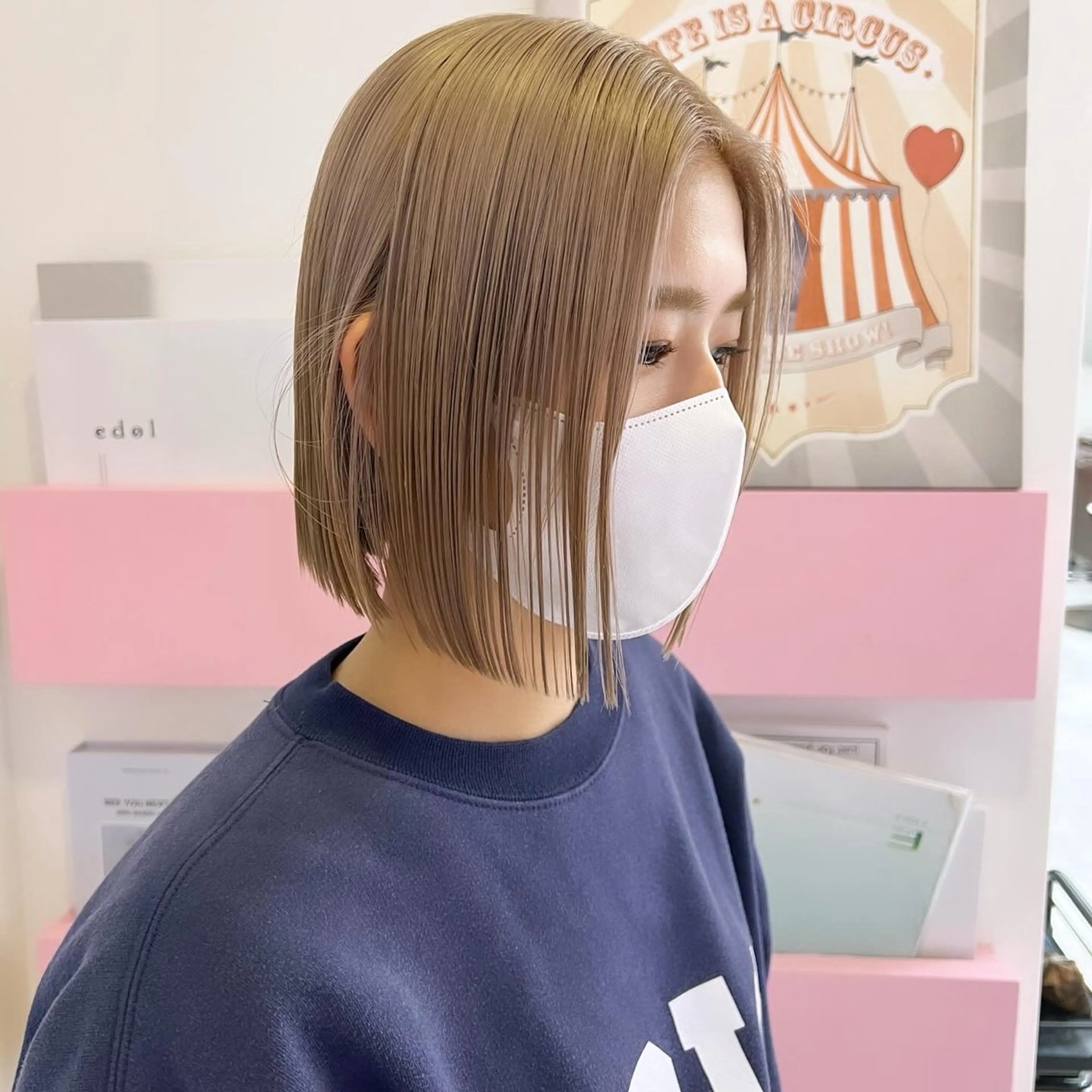 ショート カラー カット ヘアカラー トリートメント 🎀ダブルカラー/ ピンク×ガーリー🎀のヘアスタイル