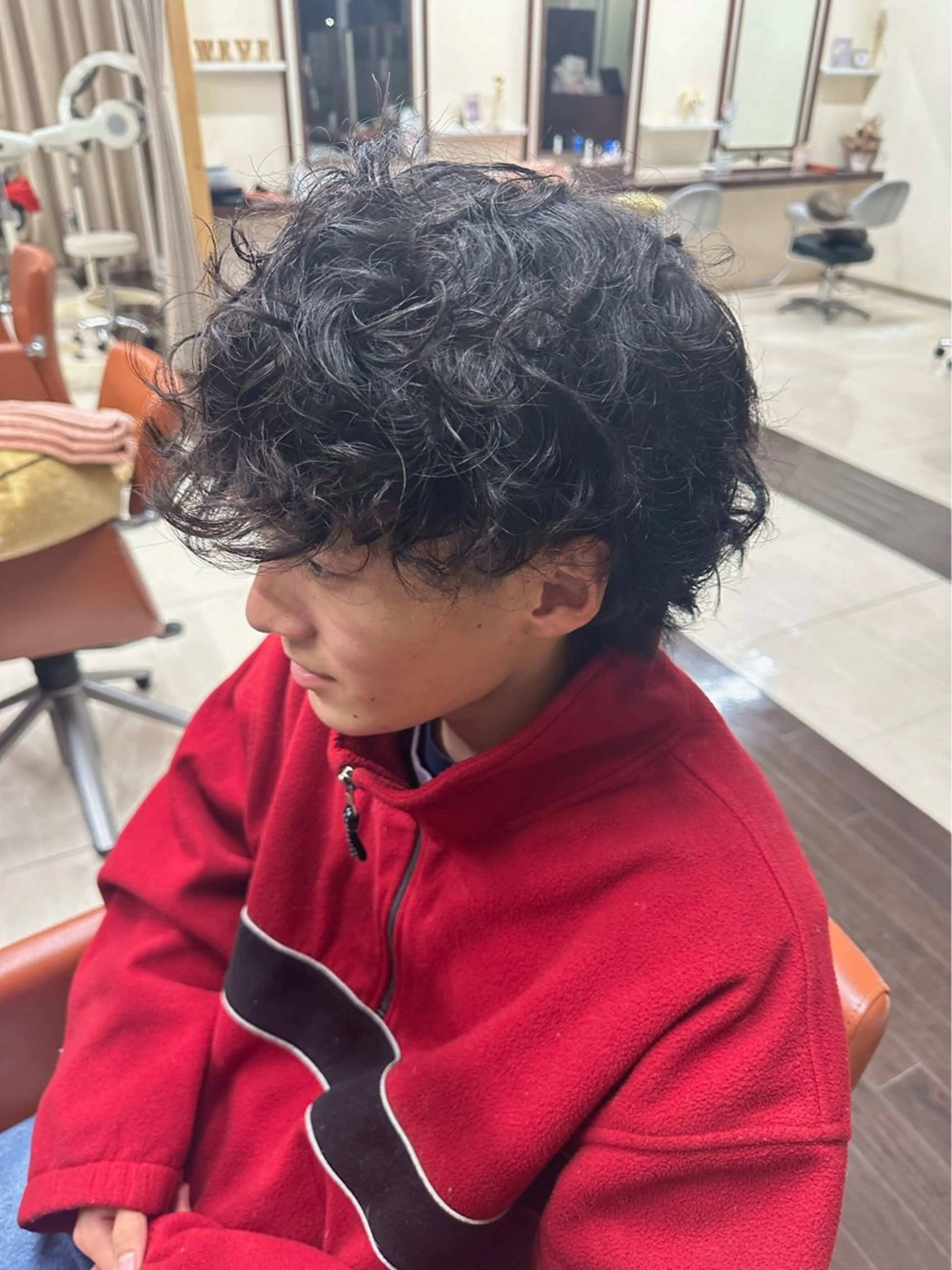 ショート カラー パーマ メンズ カット パーマ ヘアセット 毎月230人担当/ メンズヘア/清和武虎のヘアスタイル