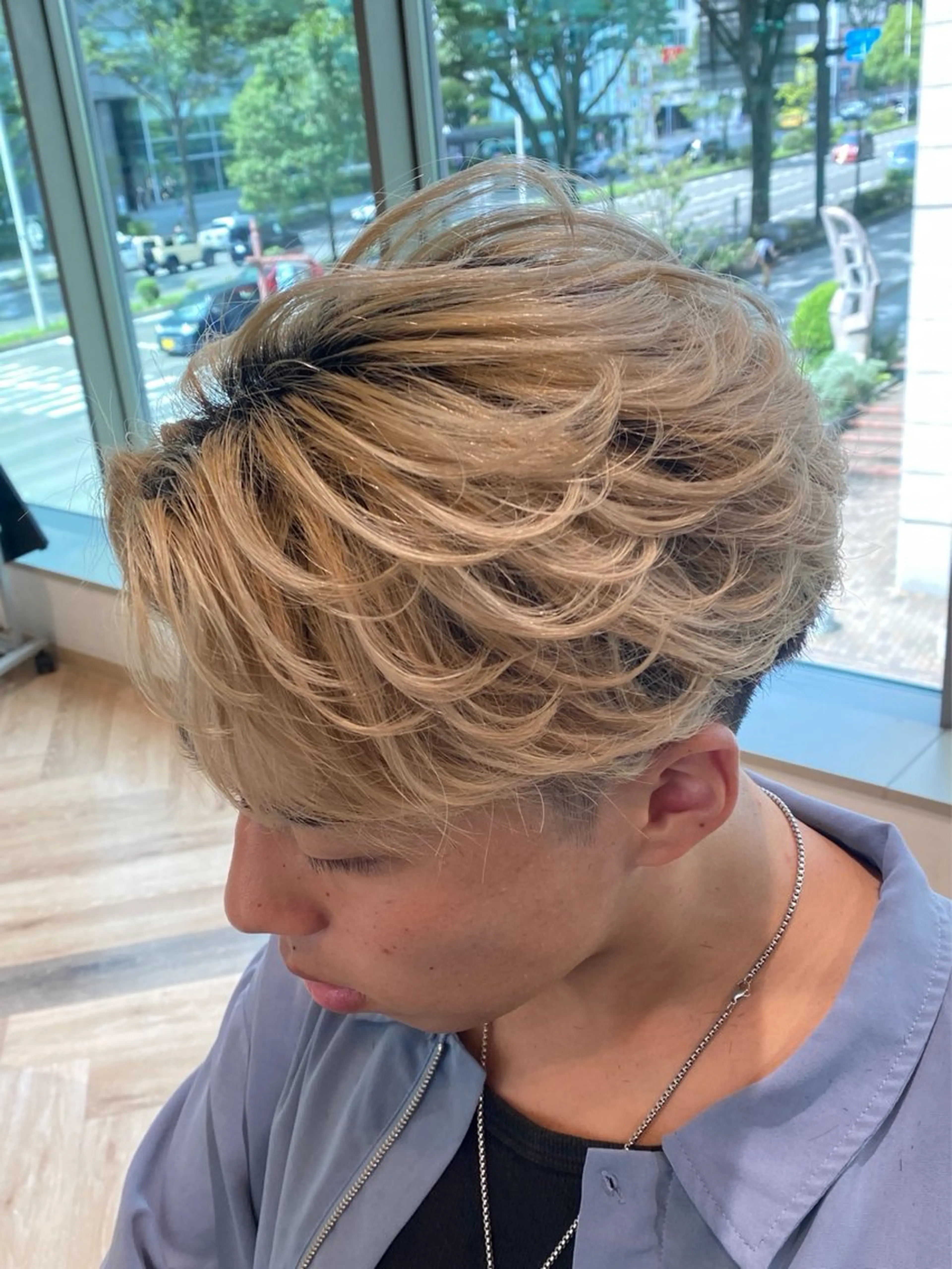 メンズ メンズ特化/フェザー /パーマ/伊勢元のヘアスタイル