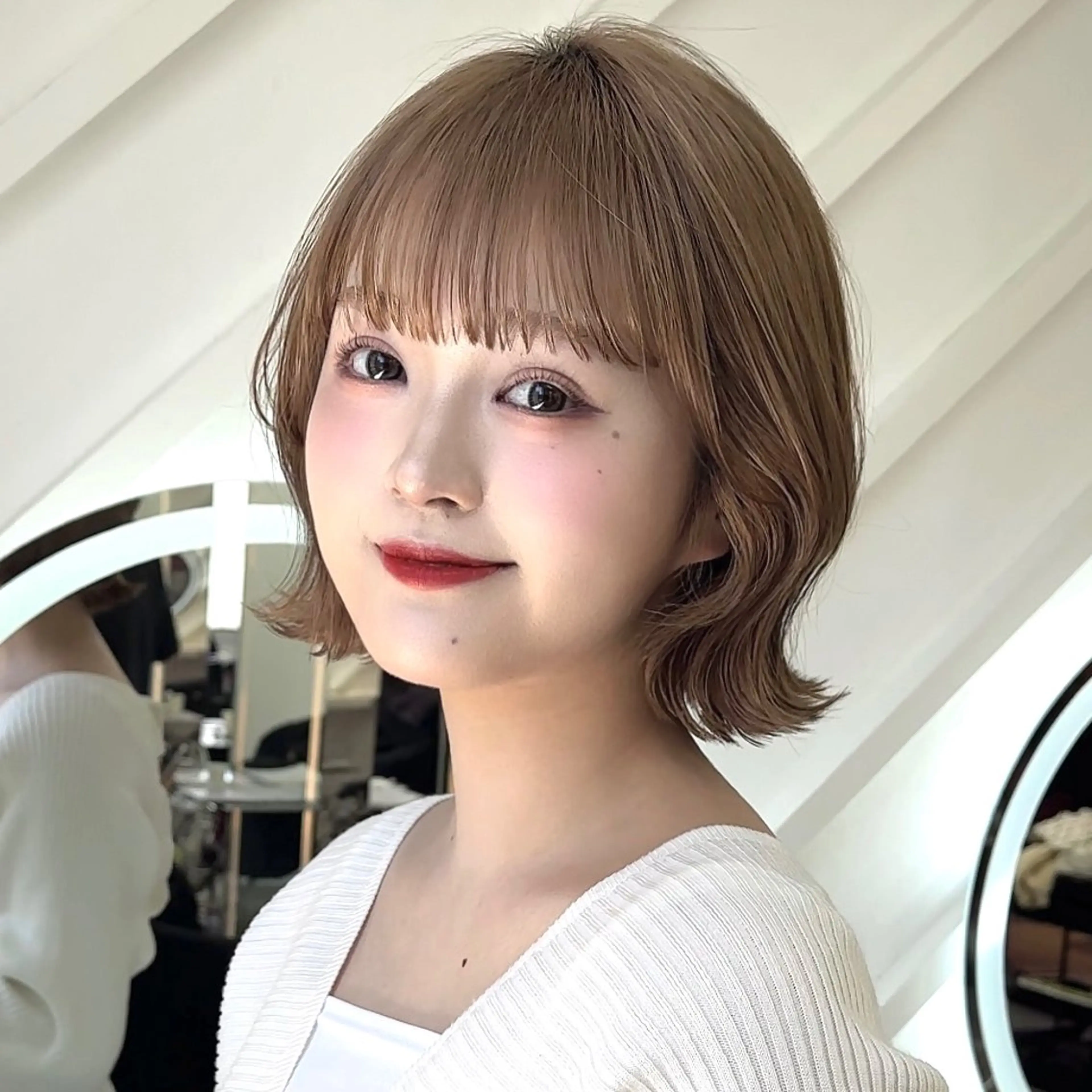 ショート カット ヘアカラー トリートメント 原宿/韓国ボブ /くびれボブ/優希のヘアスタイル