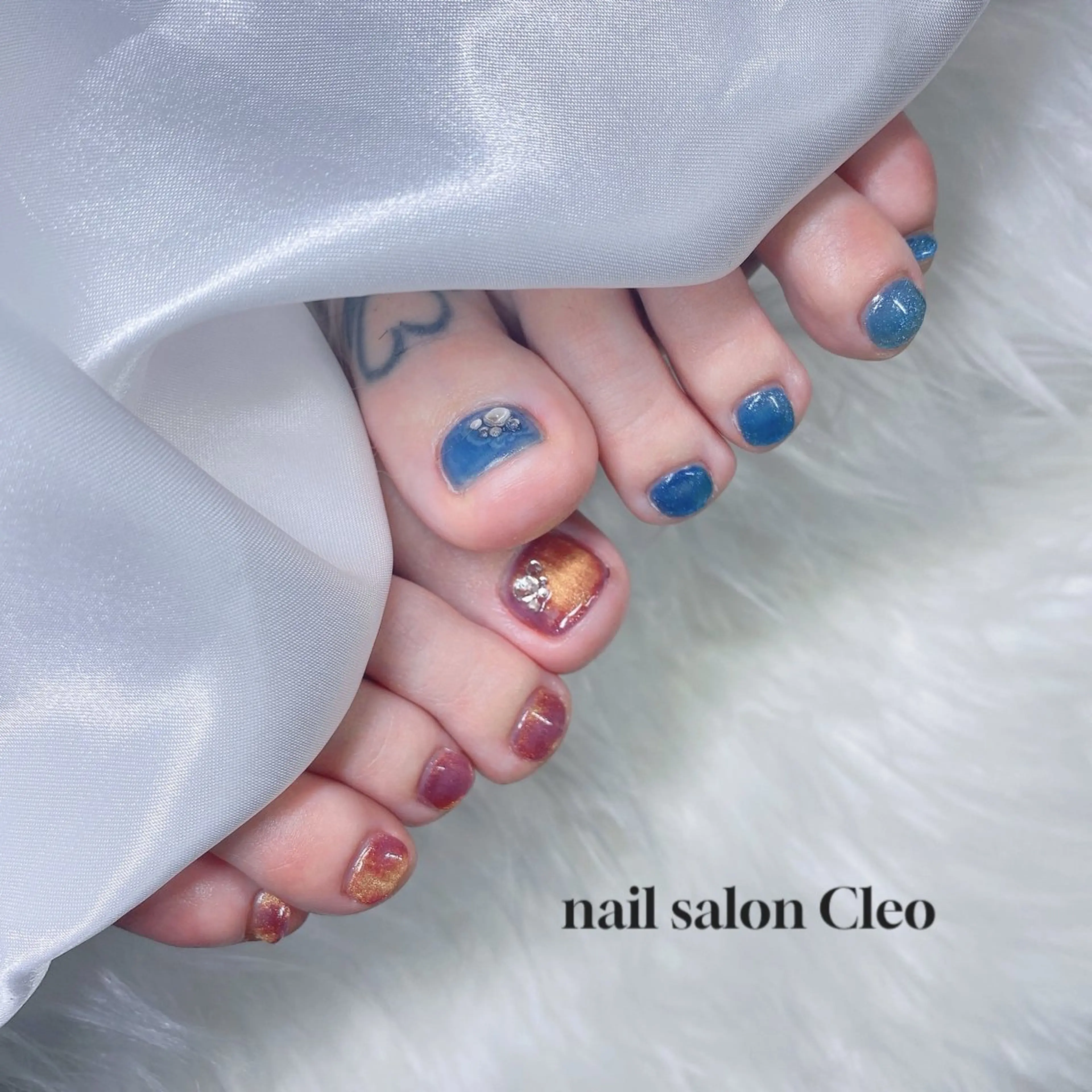 ネイル アートネイル キラキラネイル マグネットネイル Cleo クレオのネイルデザイン