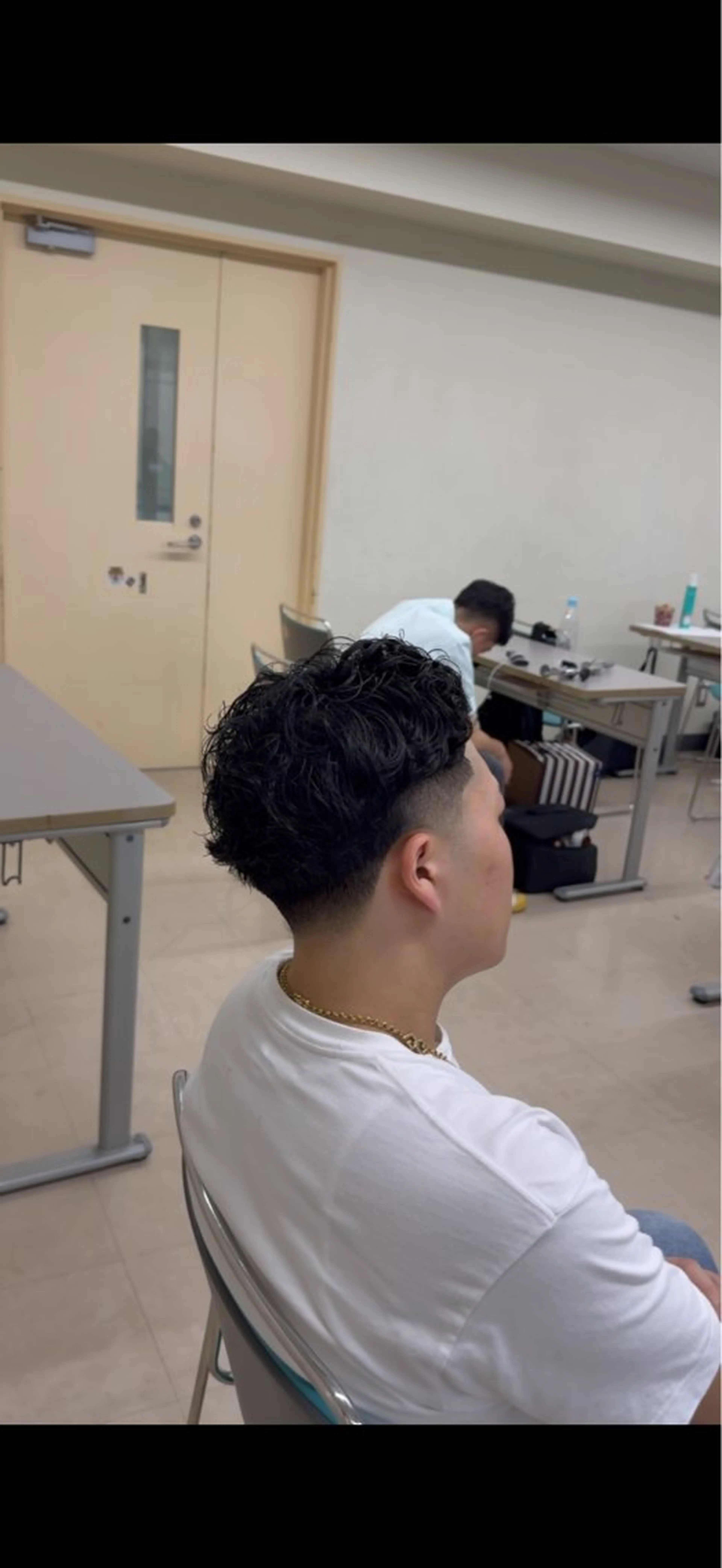 メンズ オールバック フェードカット メンズパーマ 浅倉 迅佑のヘアスタイル