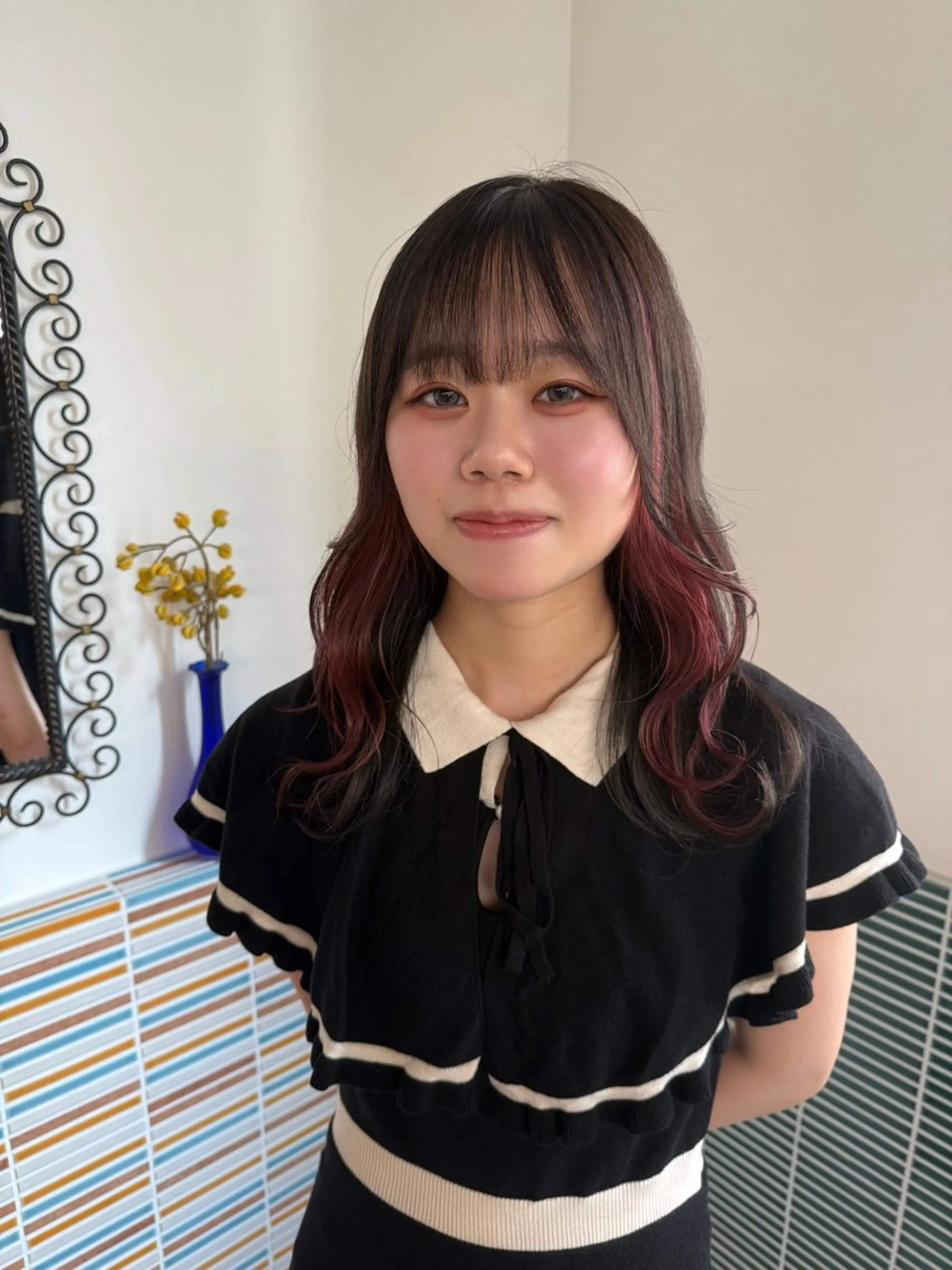 セミロング ヘアカラー カラー特化/ブリーチ 梅田中崎町/あかりのヘアスタイル