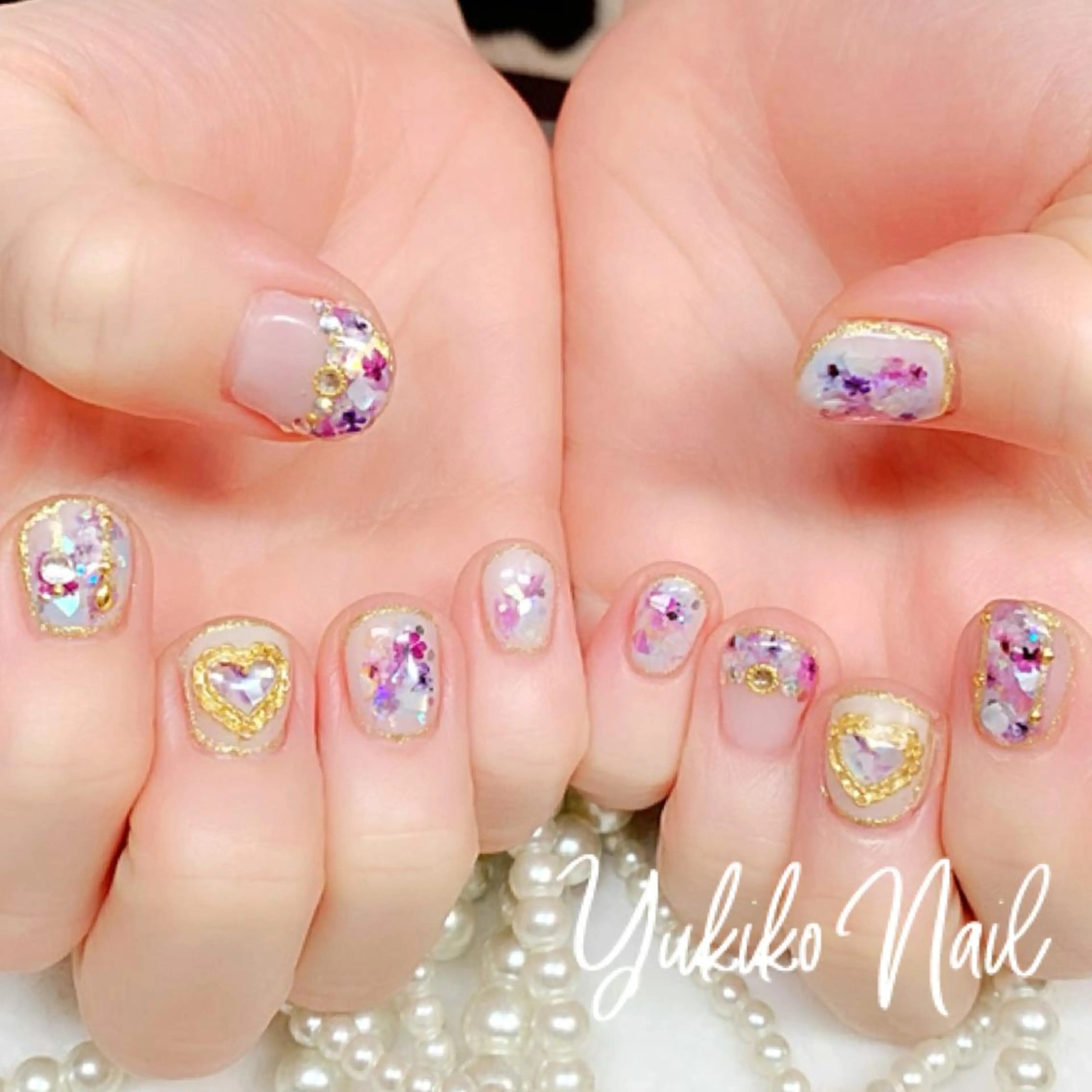 ネイル 持ち込み ニュアンスネイル ユキコ ネイルのネイルデザイン