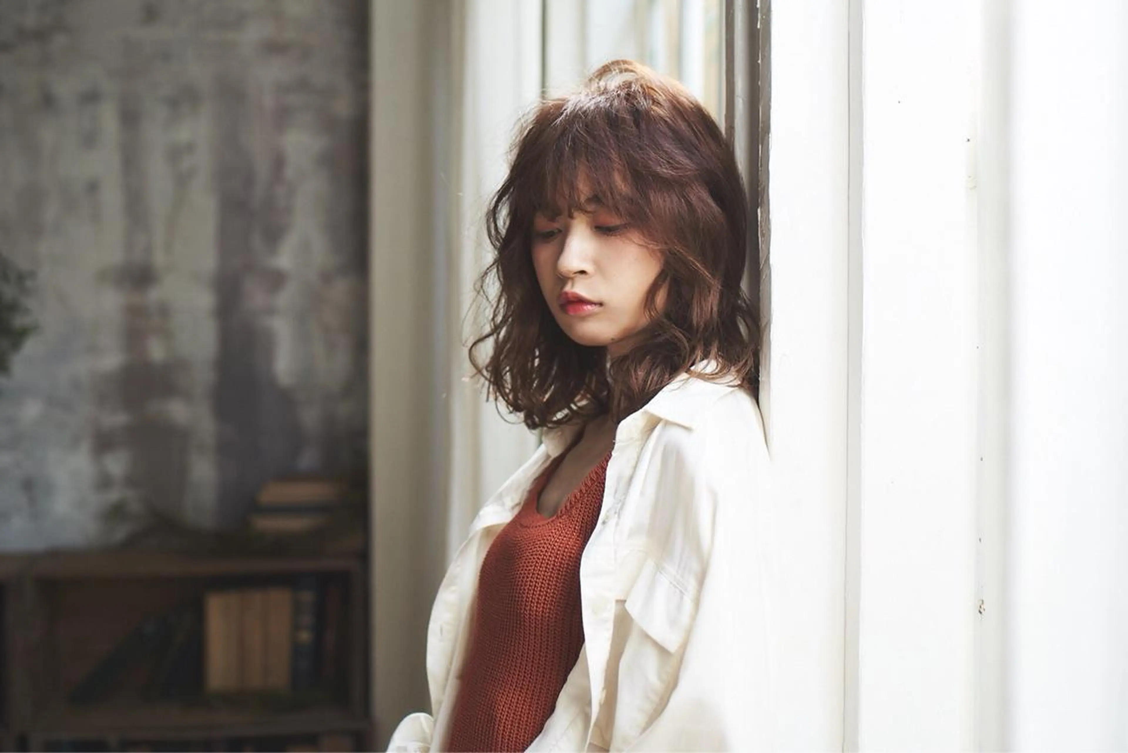 セミロング 【髪質改善】 梅田　聡のヘアスタイル