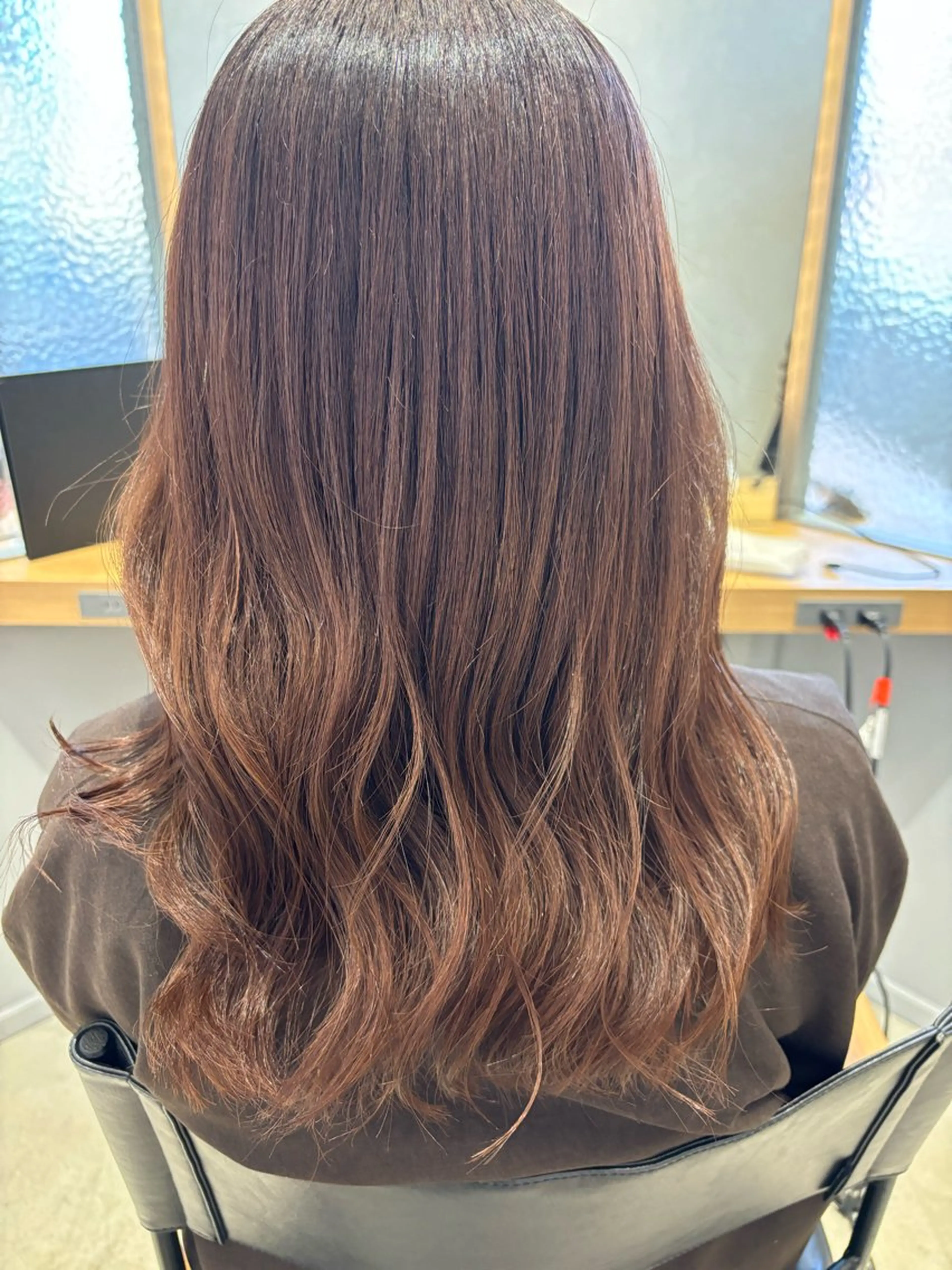 セミロング カラー 小澤 璃奈のヘアスタイル
