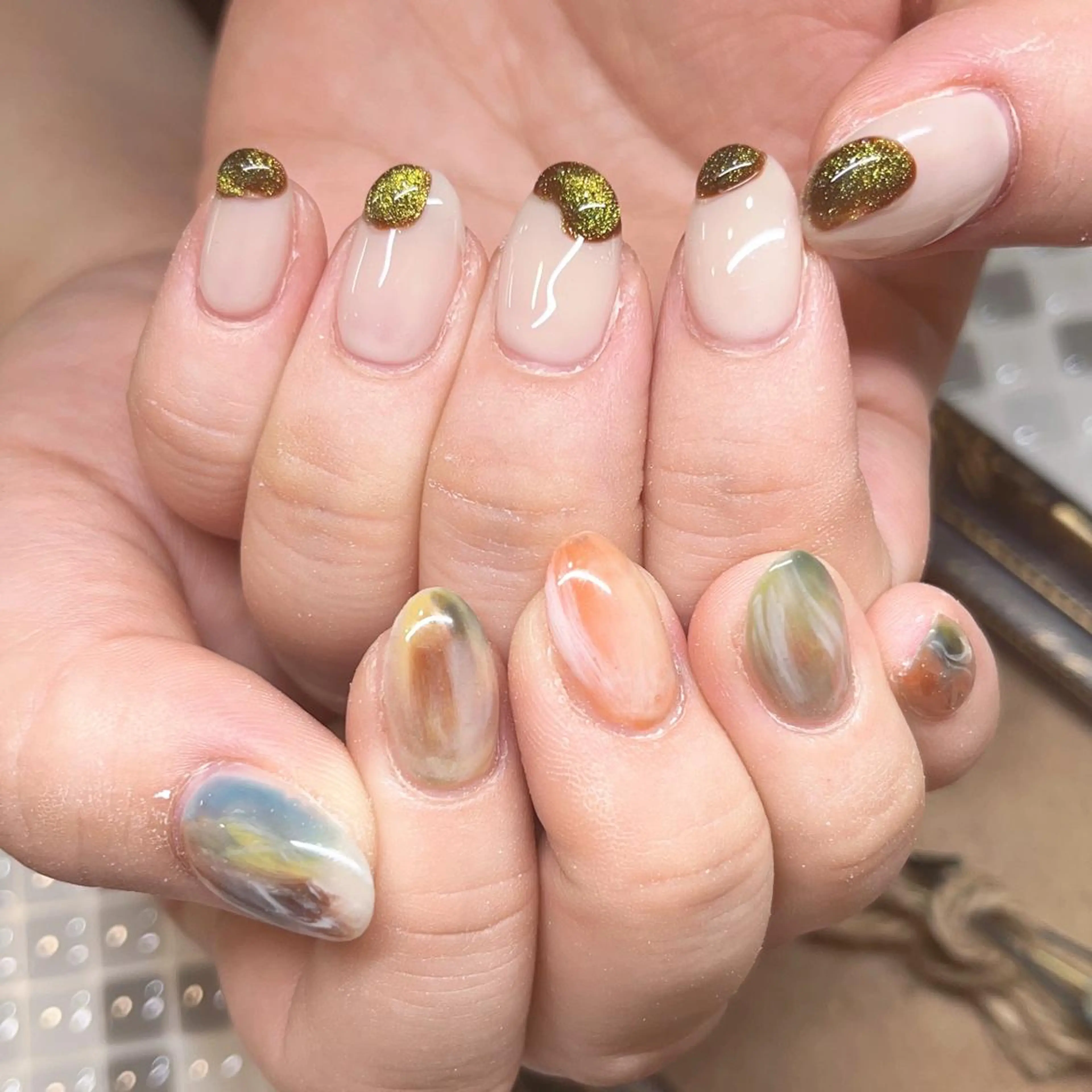 ネイル アートネイル ニュアンスネイル nailist yuiのネイルデザイン