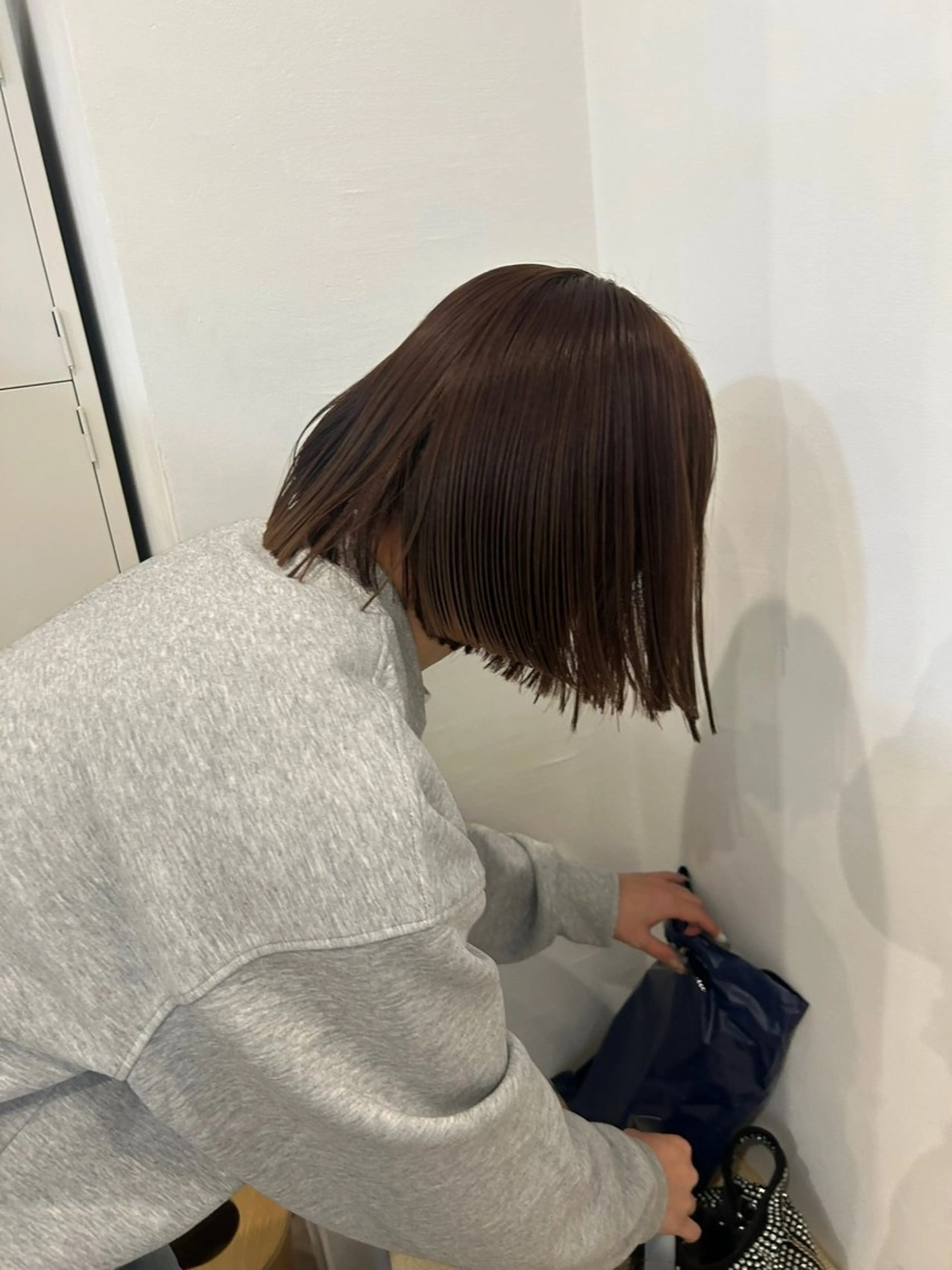 ミディアム カラー ボブ 似合わせカット カット ヘアカラー H女性専用サロン梅田所属・伊澤 紗弥のヘアスタイル