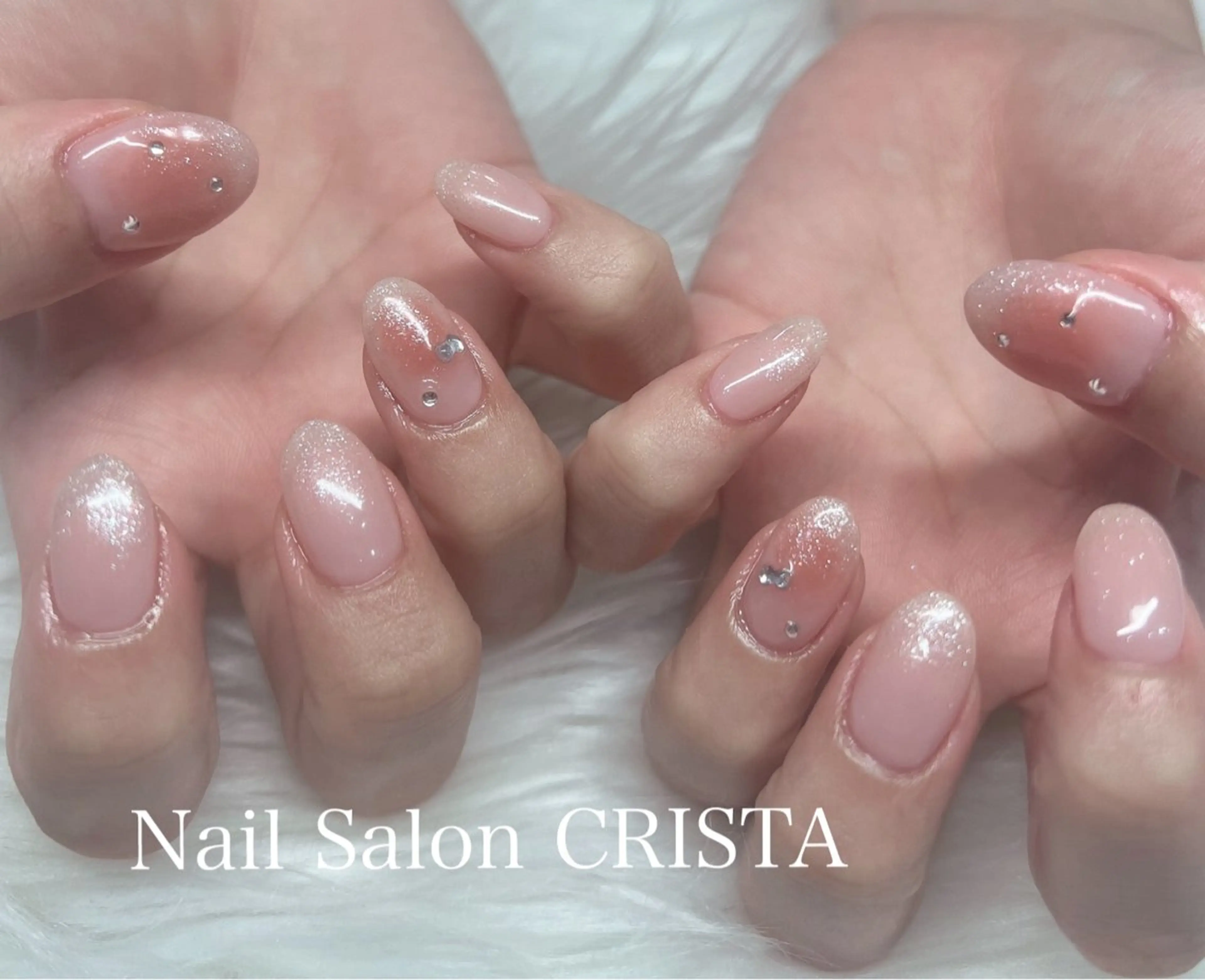 ネイル チークネイル ピンク ハンドネイル Nail Salon CRISTA所属・CRISTA chikakoのネイルデザイン