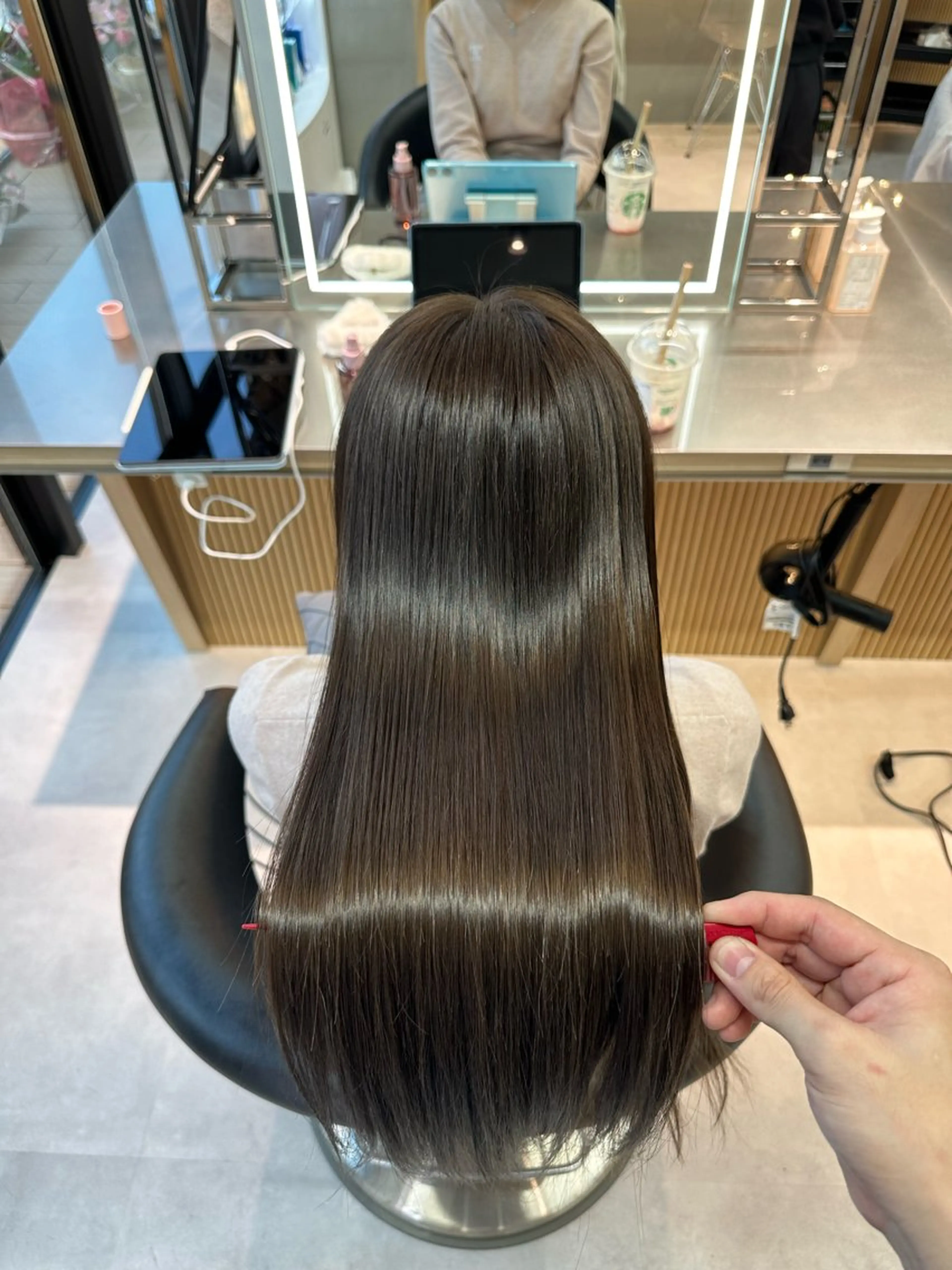 🌈カット+美髪フルカラー+バイカルテ7STEPトリートメント🌈🍀今だけ超音波アイロン付🍀の写真