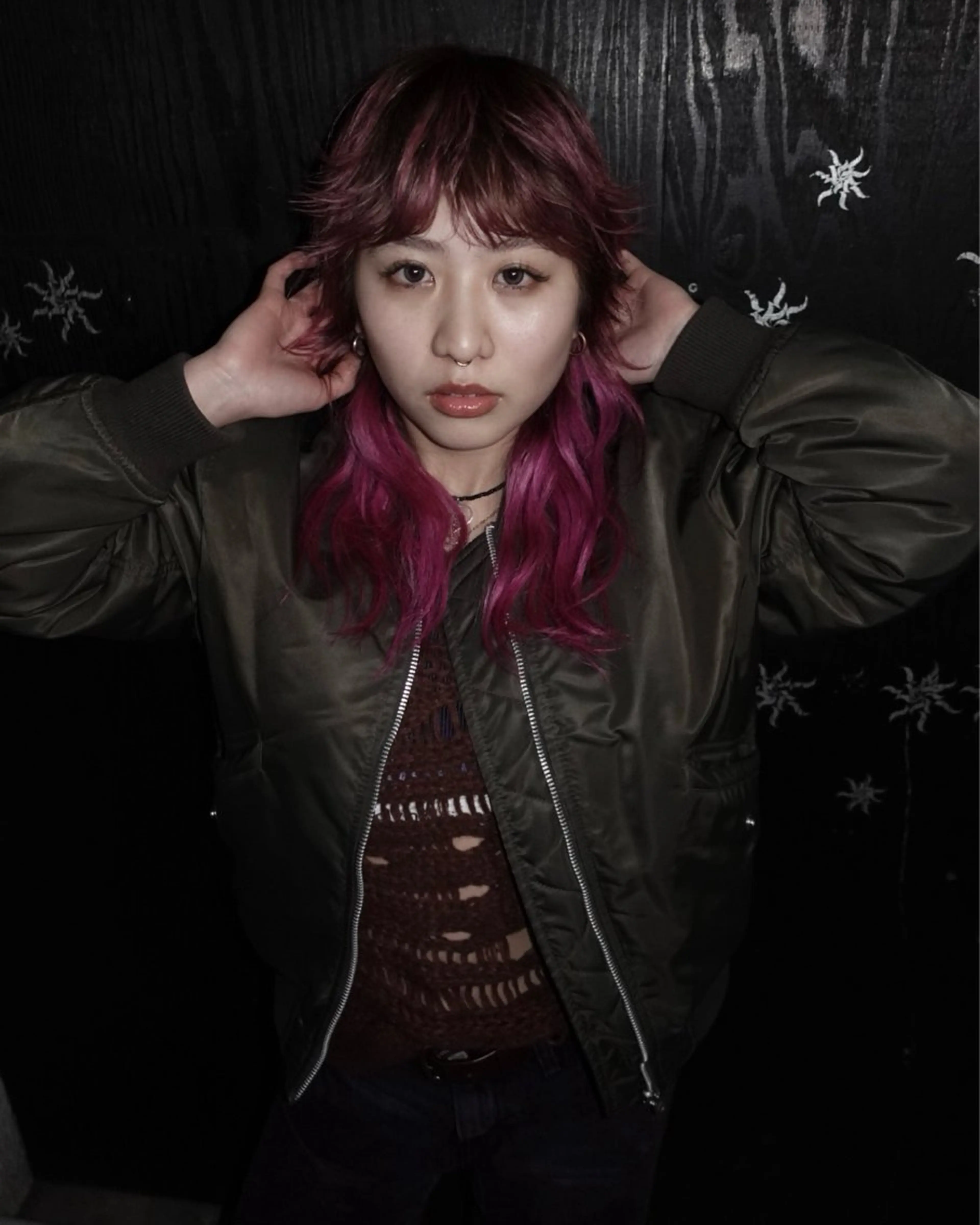 ミディアム エクステ 岩下昂世/ ハイトーン/デザインのヘアスタイル