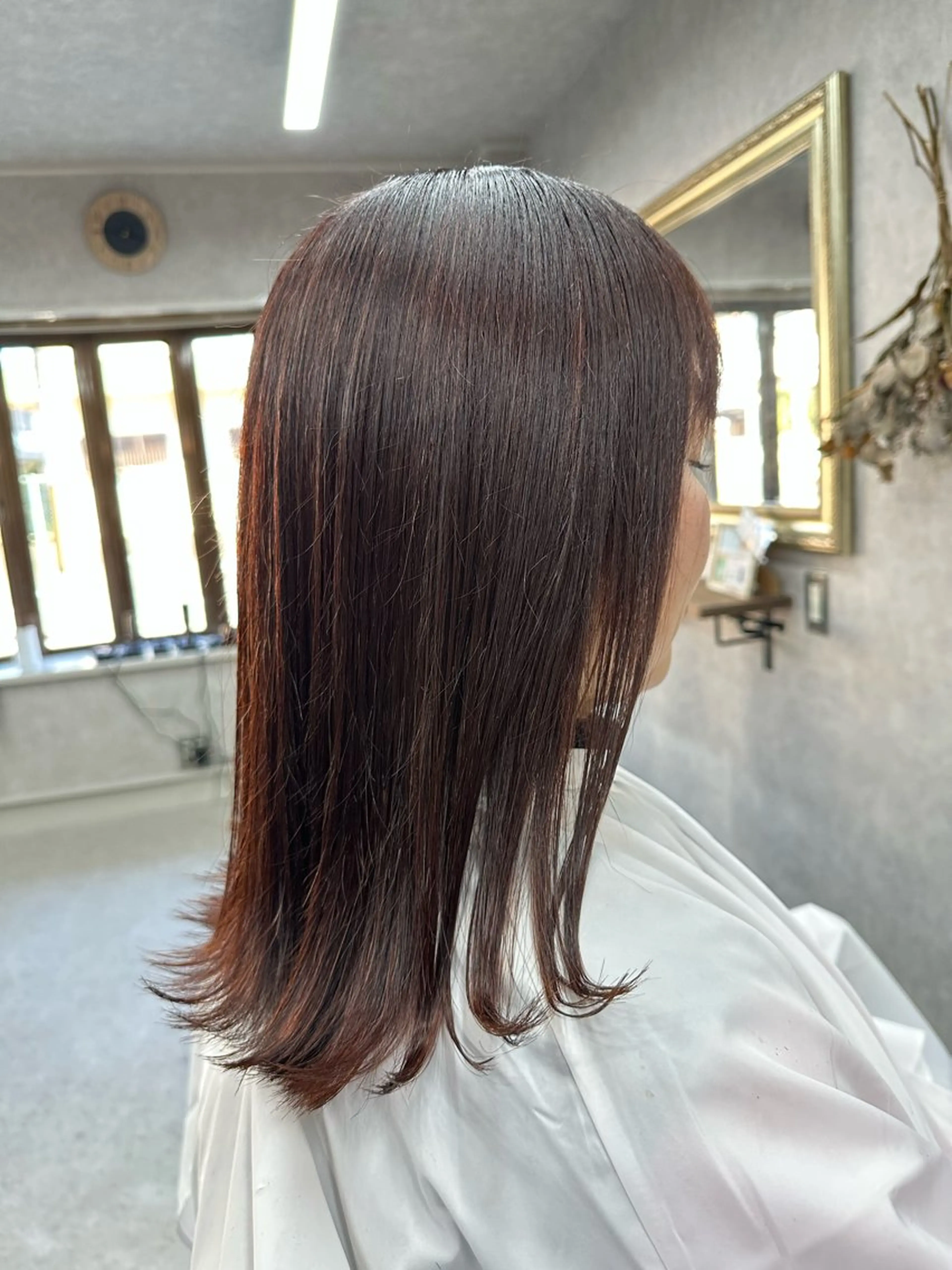 セミロング カラー カット ヘアカラー トリートメント Lien 深井店のヘアスタイル