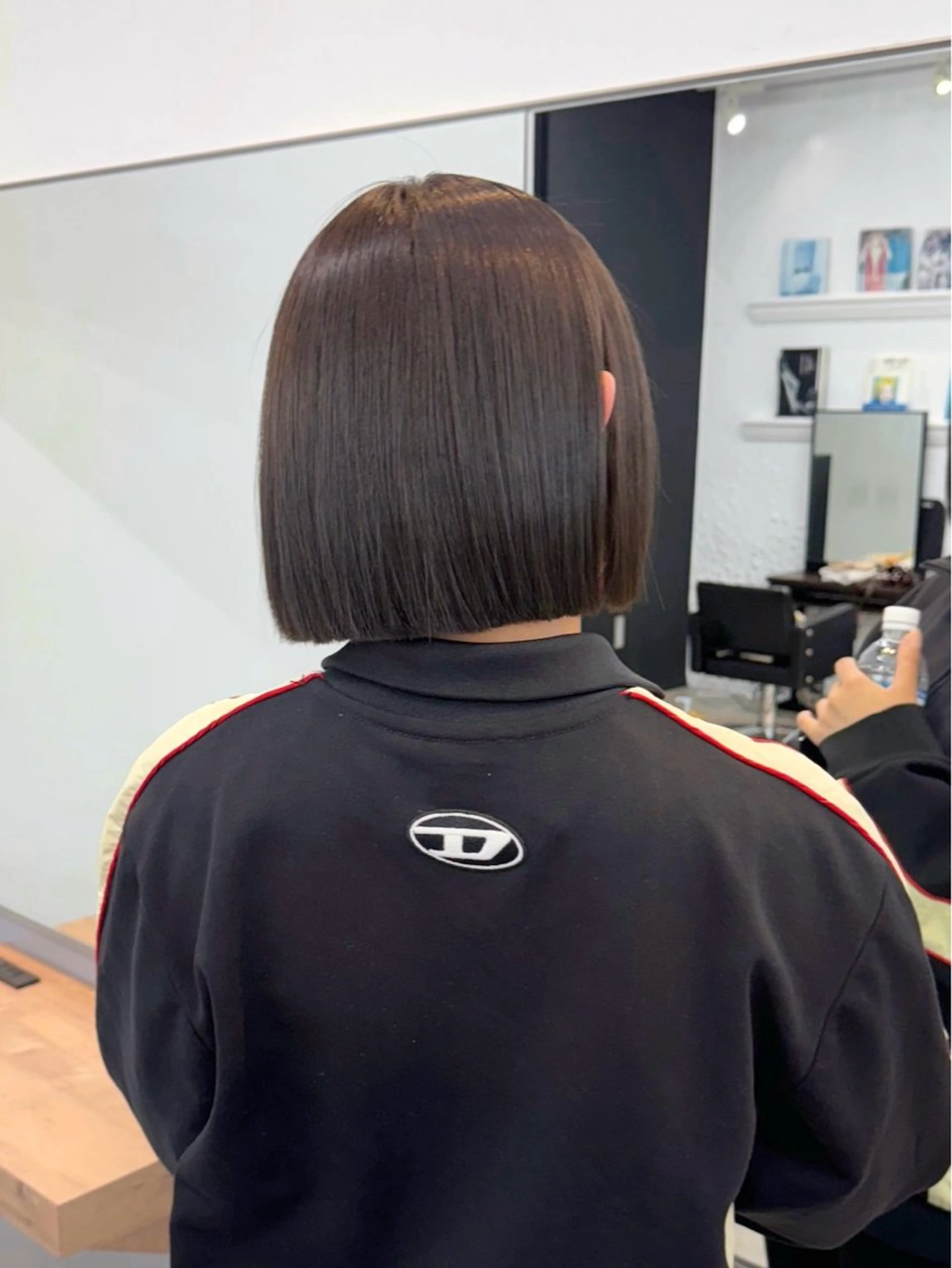 ショート カラー ボブ/レイヤー/ グレージュ/moyuのヘアスタイル