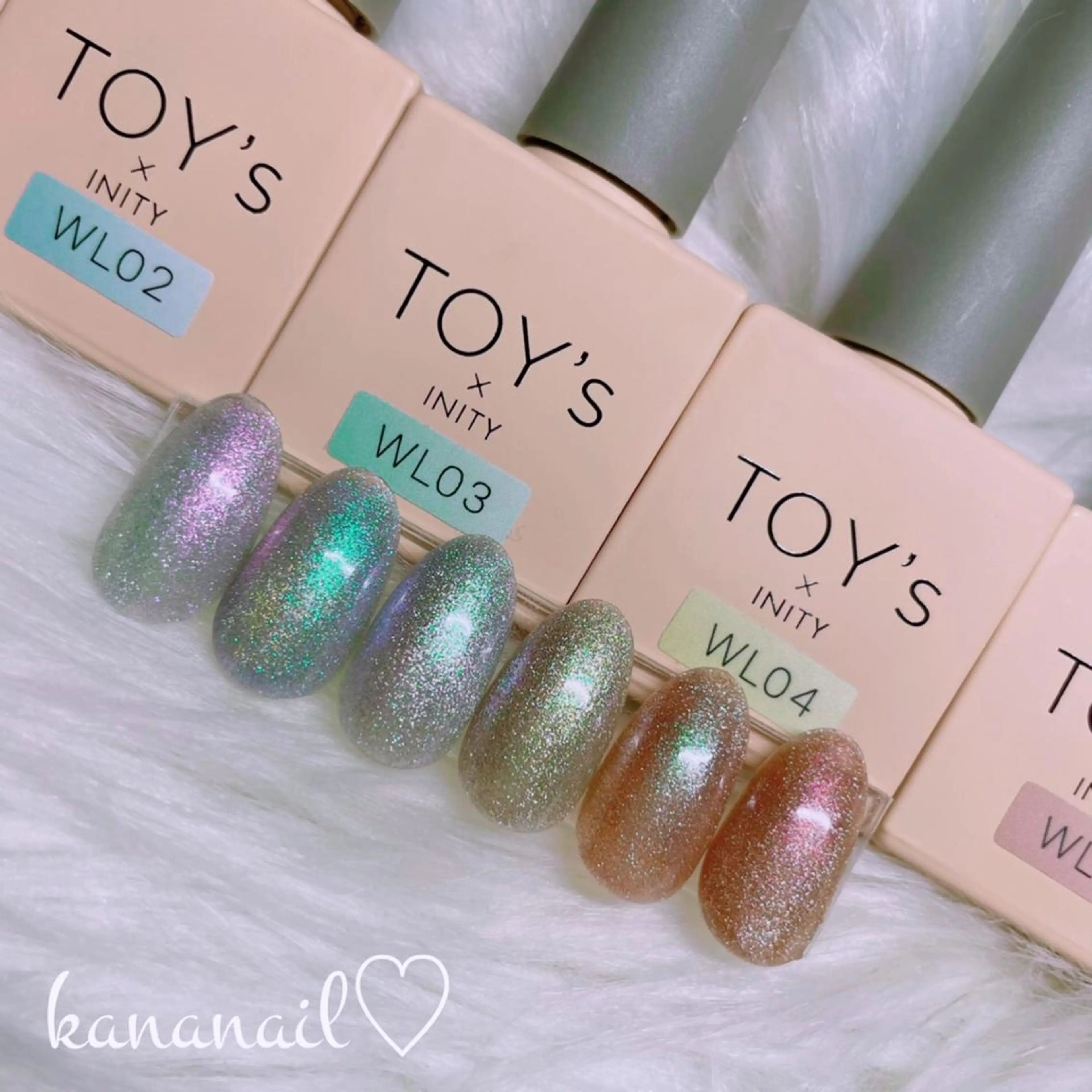 ネイル ジェルネイル マグネットネイル ホワイト kananail ♡のネイルデザイン
