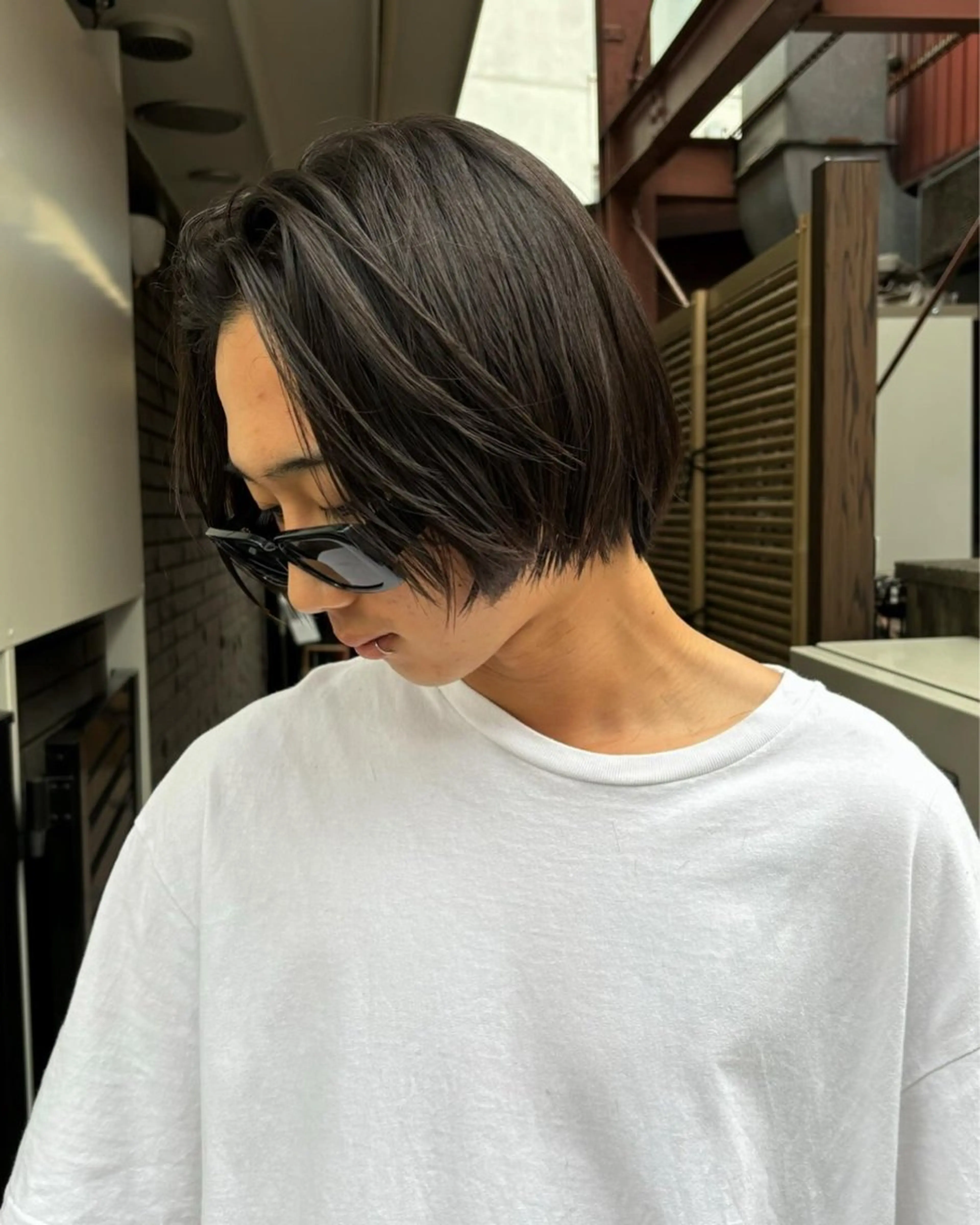 ミディアム パーマ メンズ ミディアムパーマ メンズパーマ ボブ 渋谷/原宿/メンズ/ コヤマトモヤのヘアスタイル