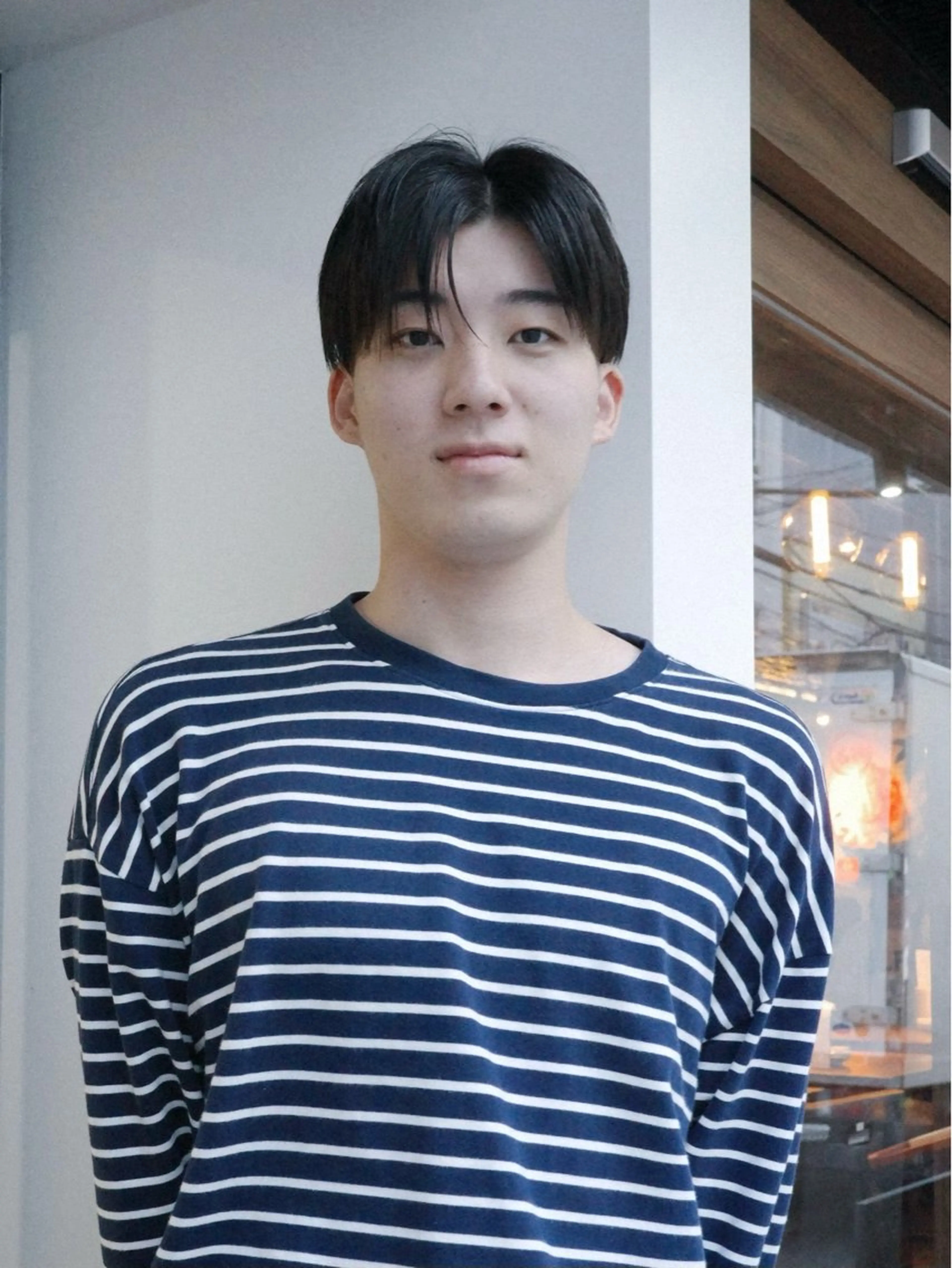 ショート メンズ センターパート カット お洒落カジュアル🍃 まなとのヘアスタイル