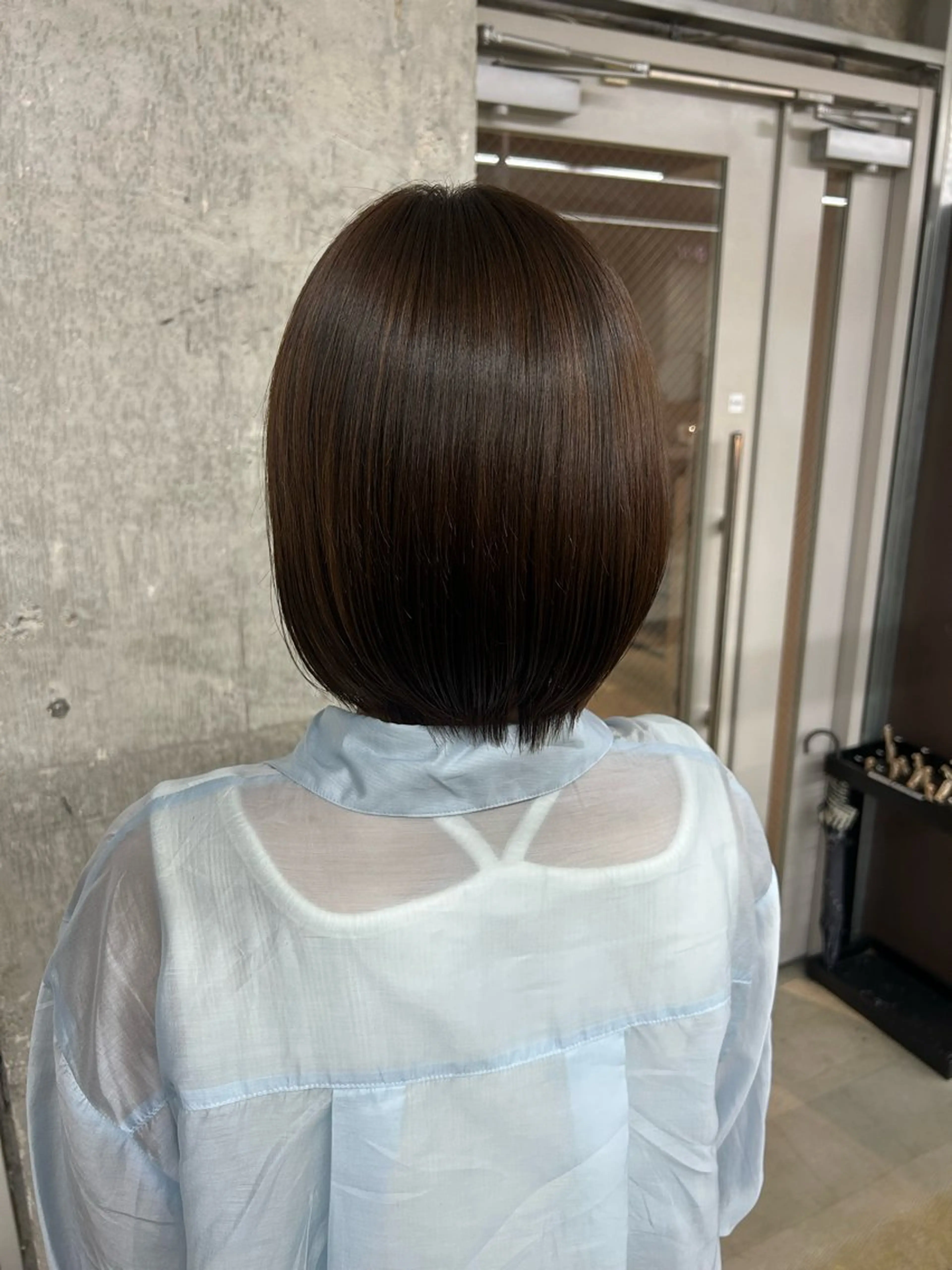 ショート 酸性ストレート 縮毛矯正 伊藤ほのか /パーマ/オリーブのヘアスタイル