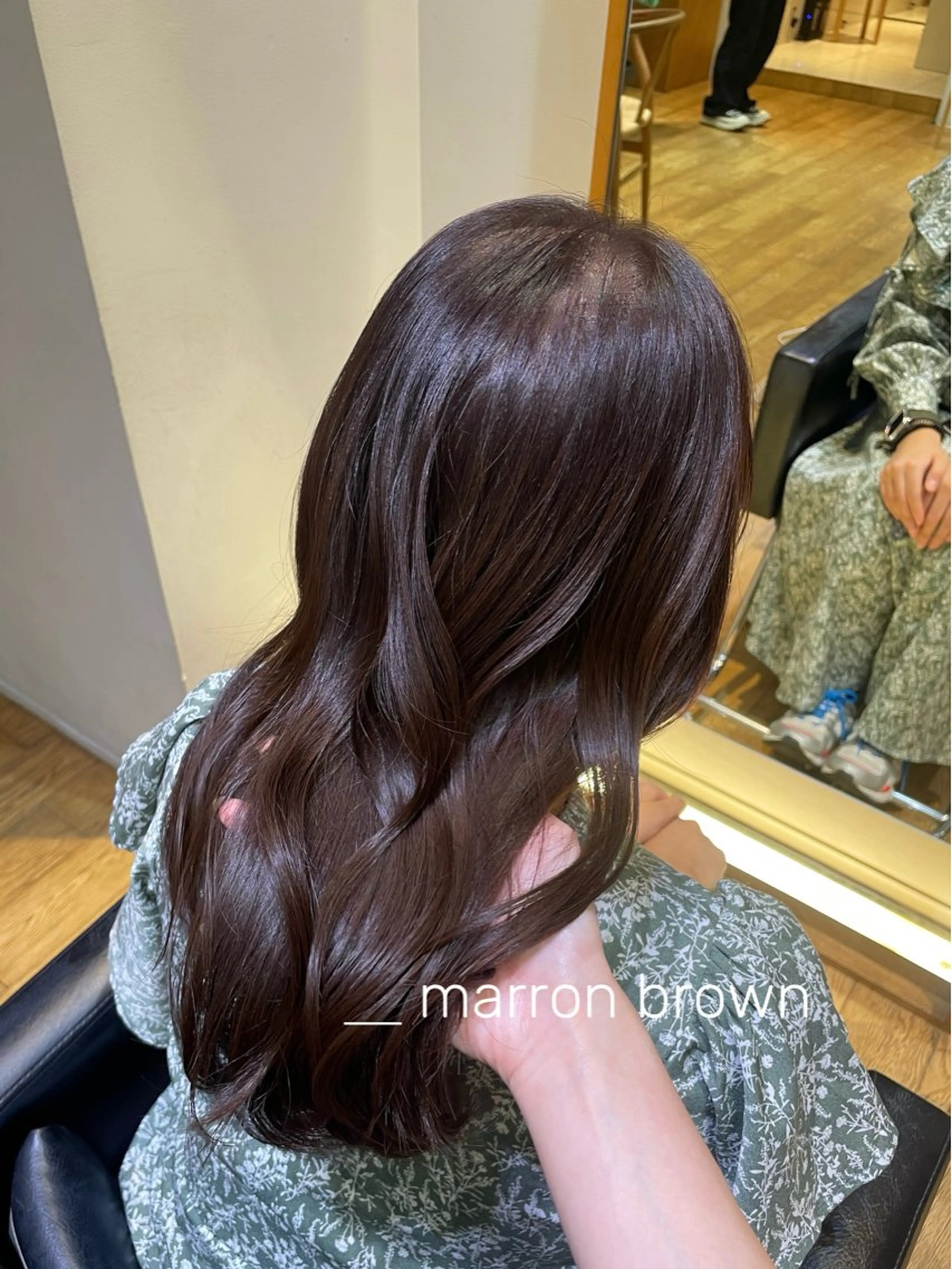 ミディアム カラー ブラウンカラー マロンブラウン ヘアカラー 縮毛矯正/レイヤー 🌙児玉光瑠のヘアスタイル