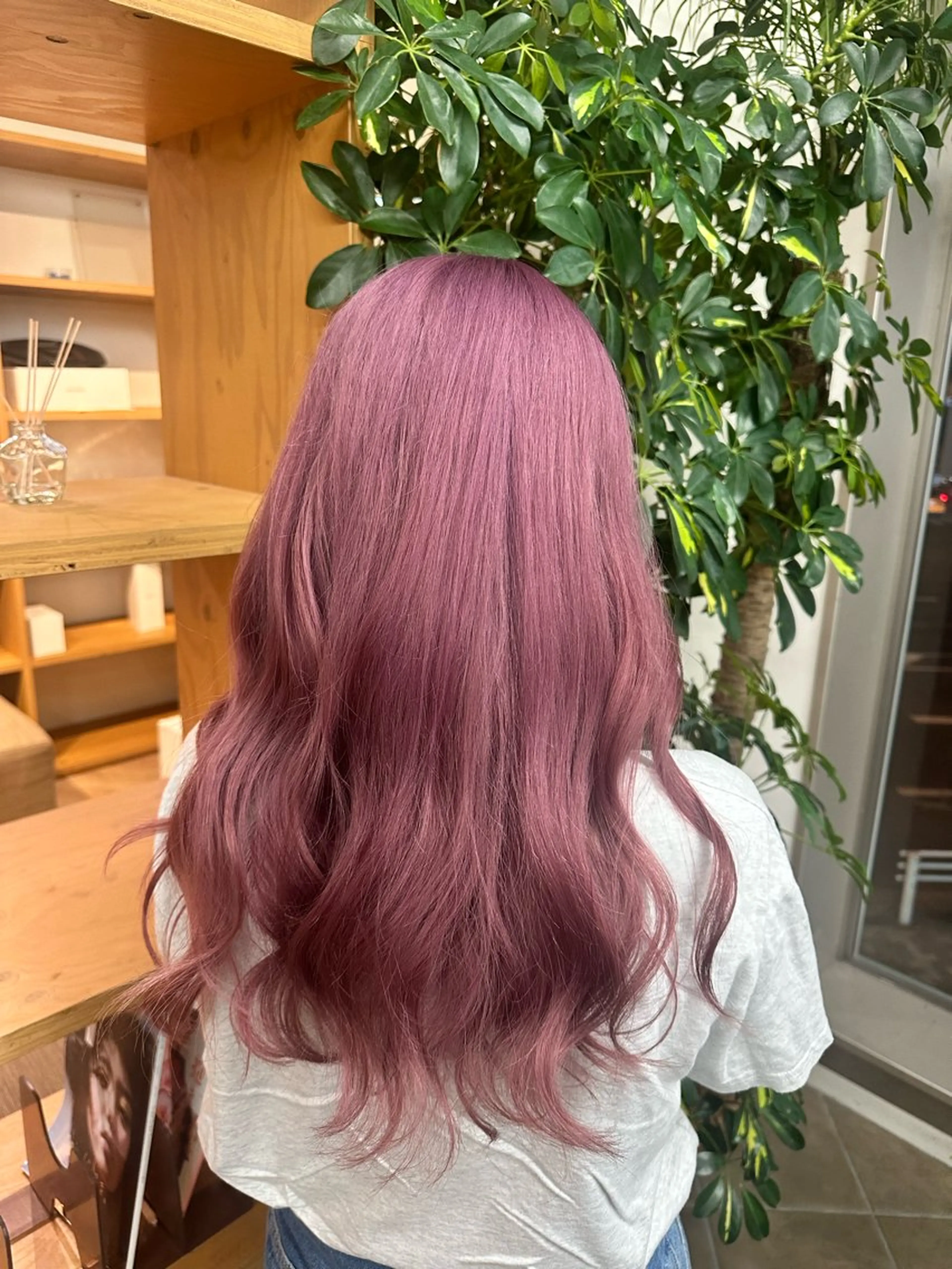 カラー ピンクカラー ヘアカラー トリートメント ブリーチカラー/ わきたちえ🌻のヘアスタイル