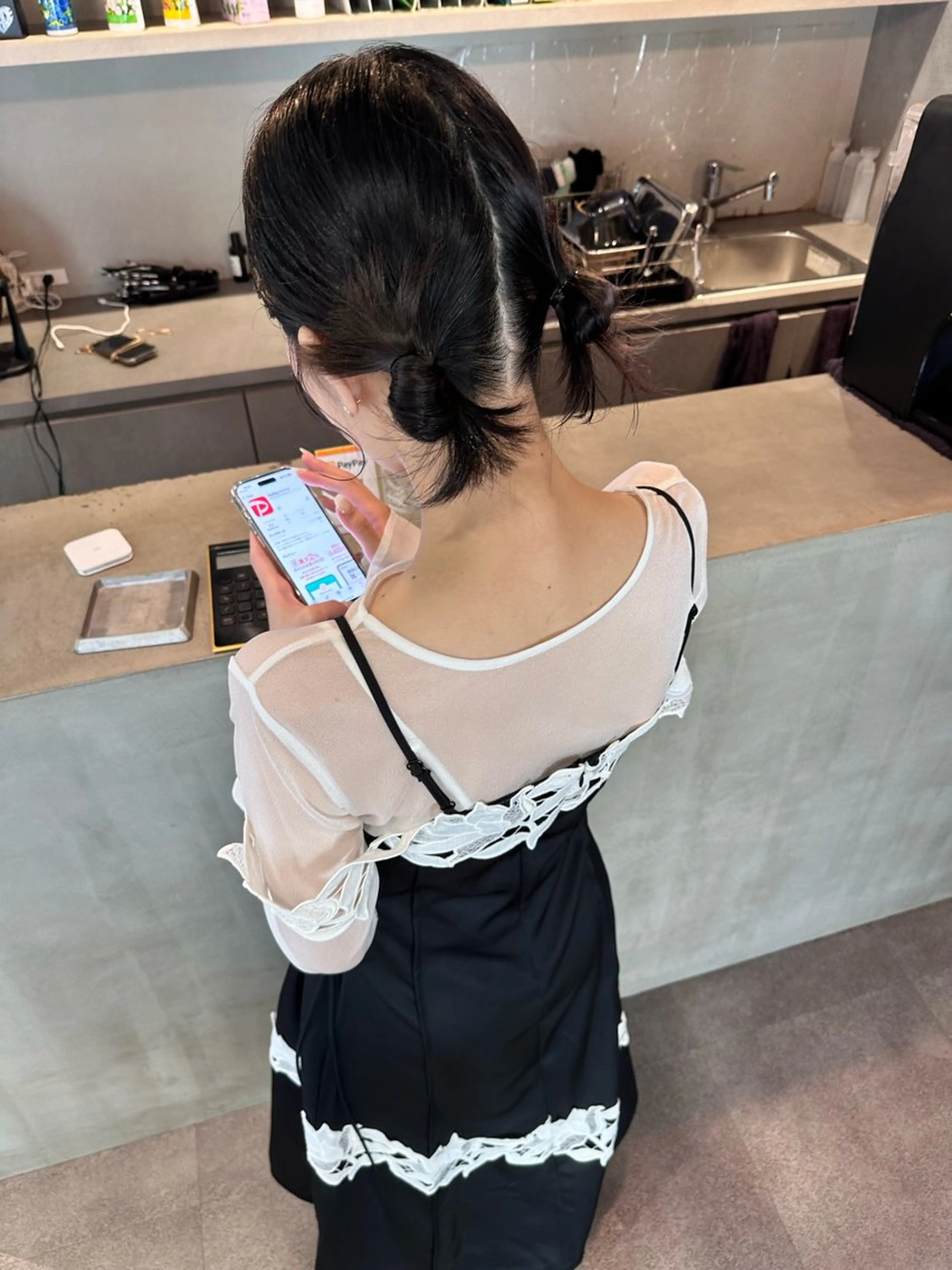 ミディアム ヘアセット 韓国風/オシャレ /縮毛矯正/滝口琴未のヘアスタイル