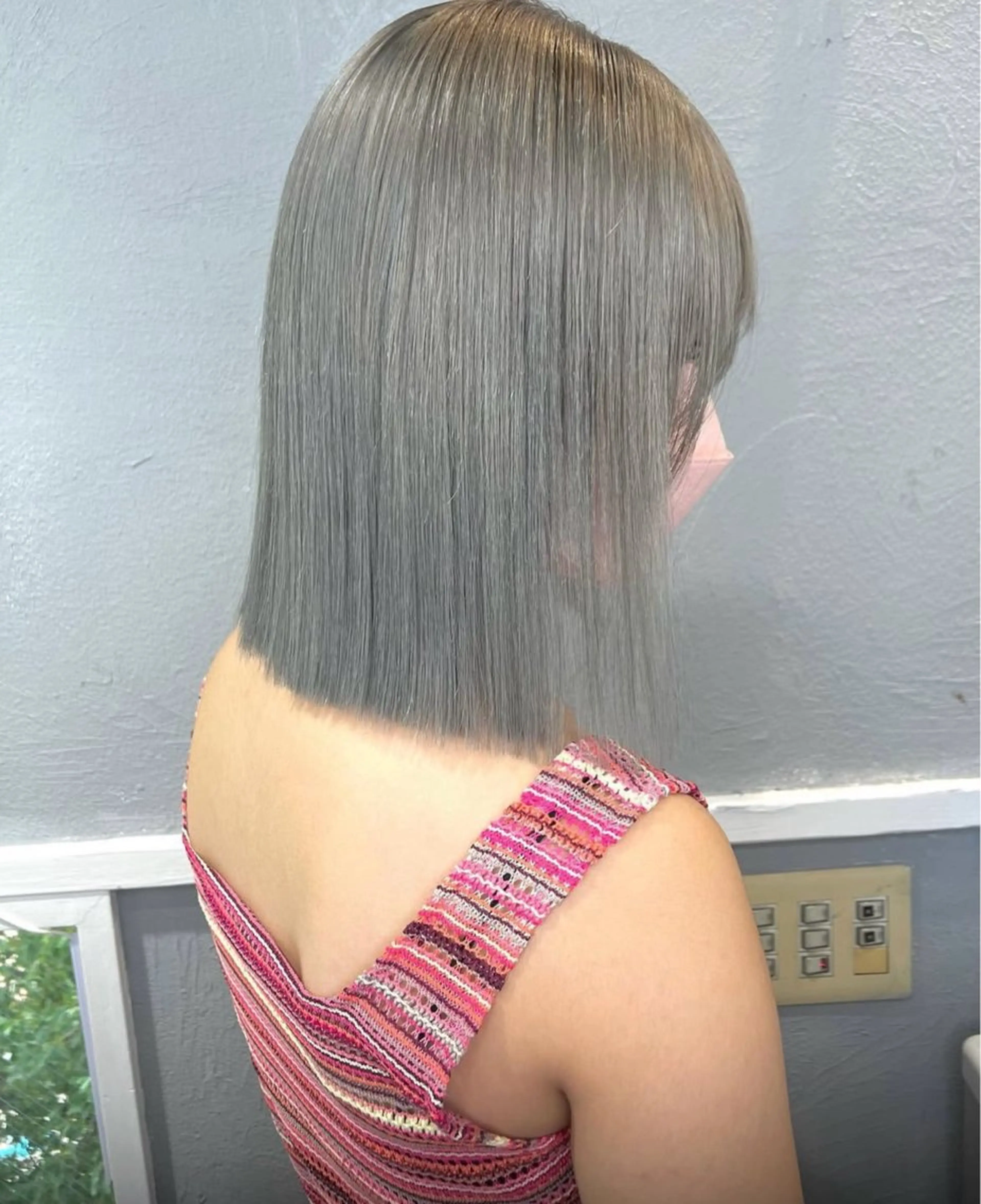 ミディアム カラー ヘアカラー GiseL アンリのヘアスタイル