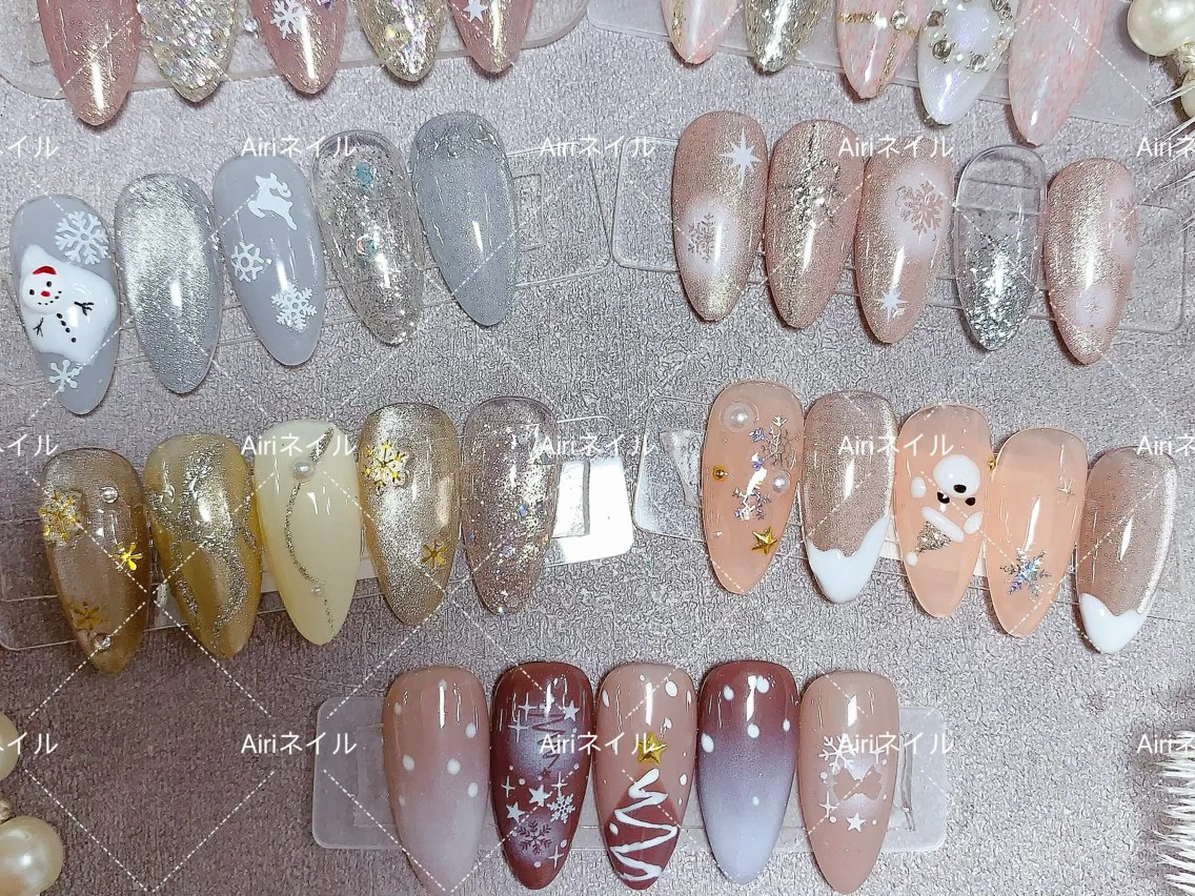 ネイル ネイルサロンAiri 長さ出し·シンプルのネイルデザイン