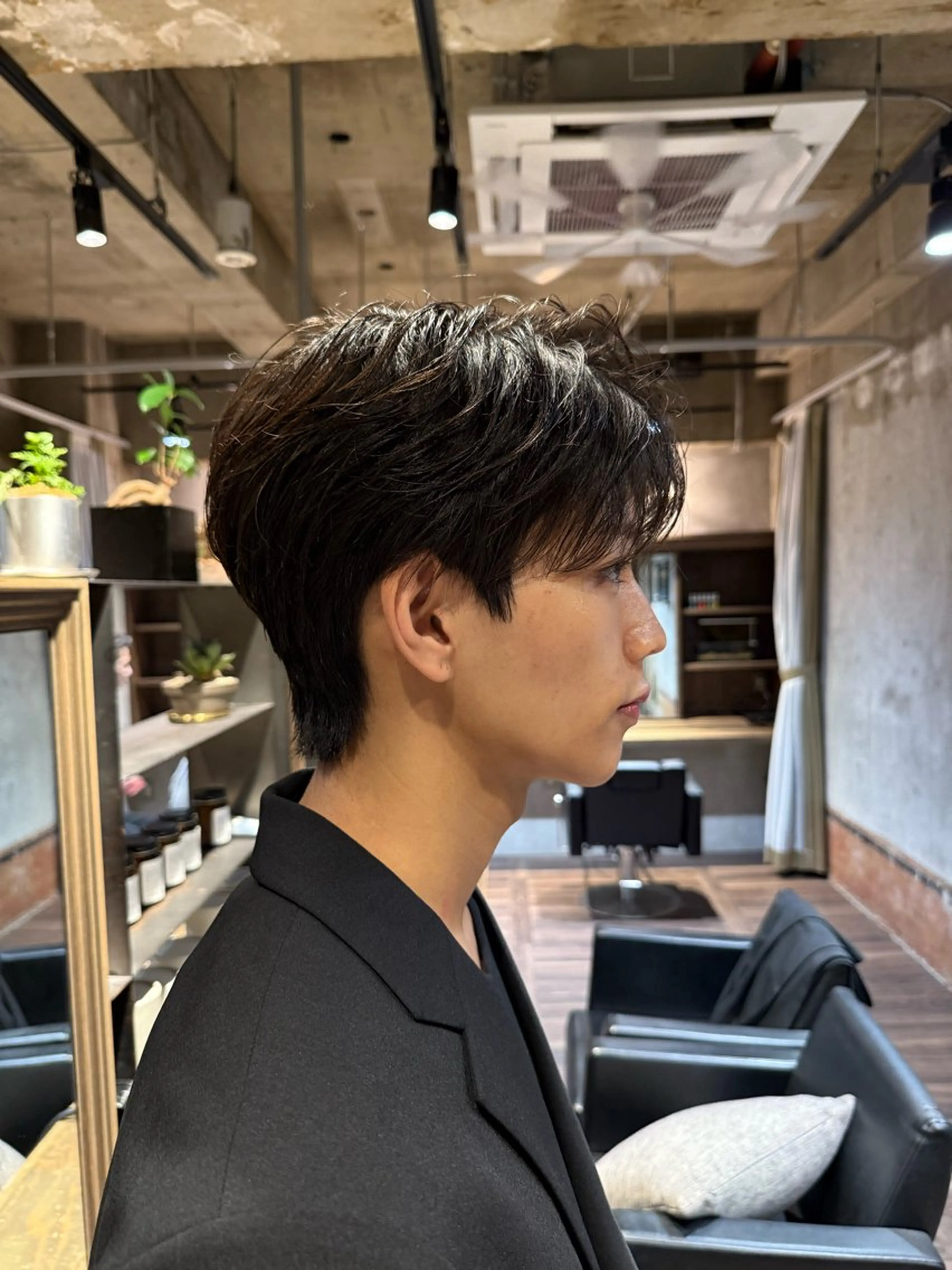 ショート パーマ メンズ ダウンパーマ メンズパーマ ニュアンスパーマ メンズ/佐藤 恒輝のヘアスタイル