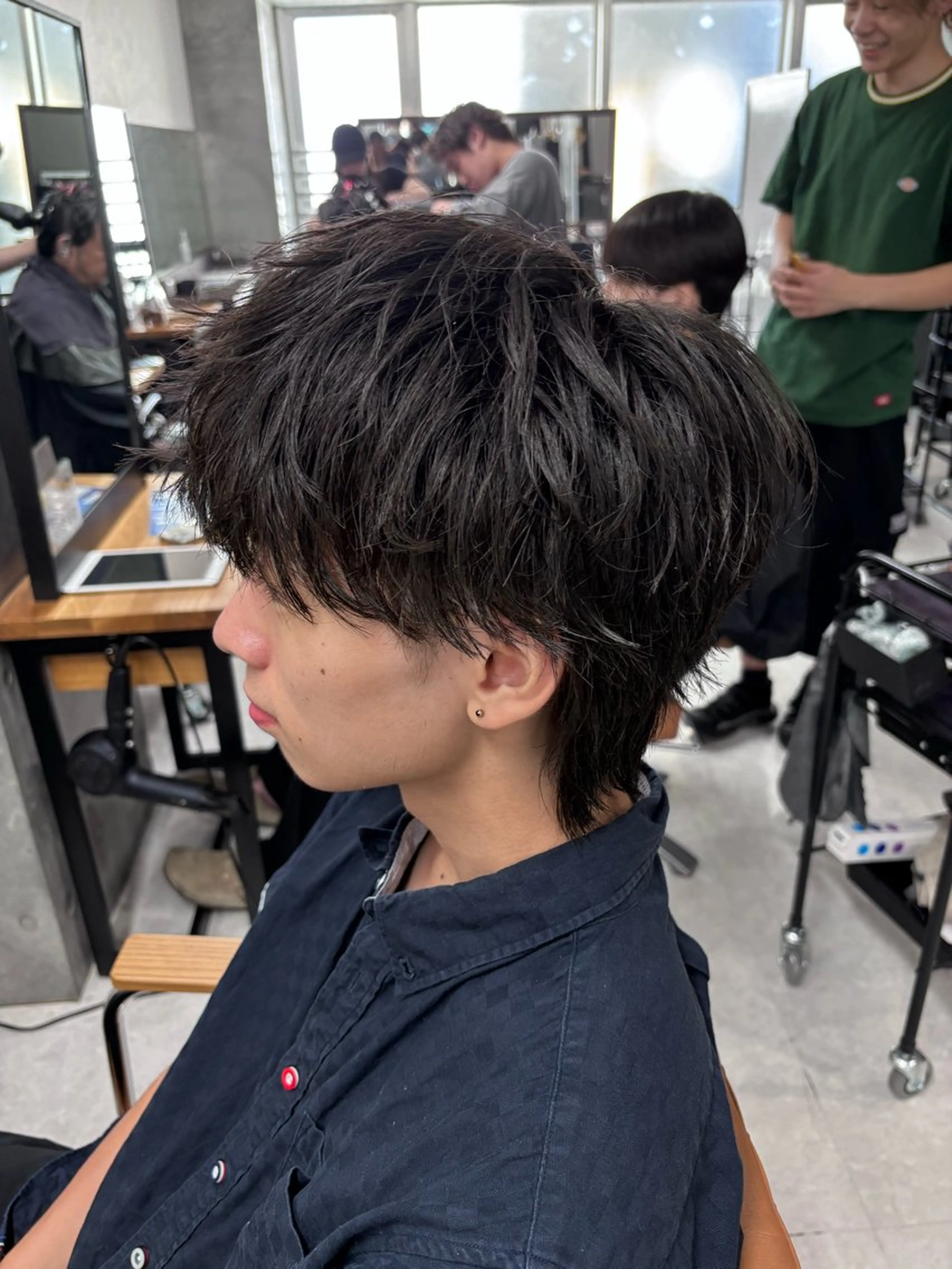 メンズ カット フェザーの鬼 🇰🇷yutoのヘアスタイル