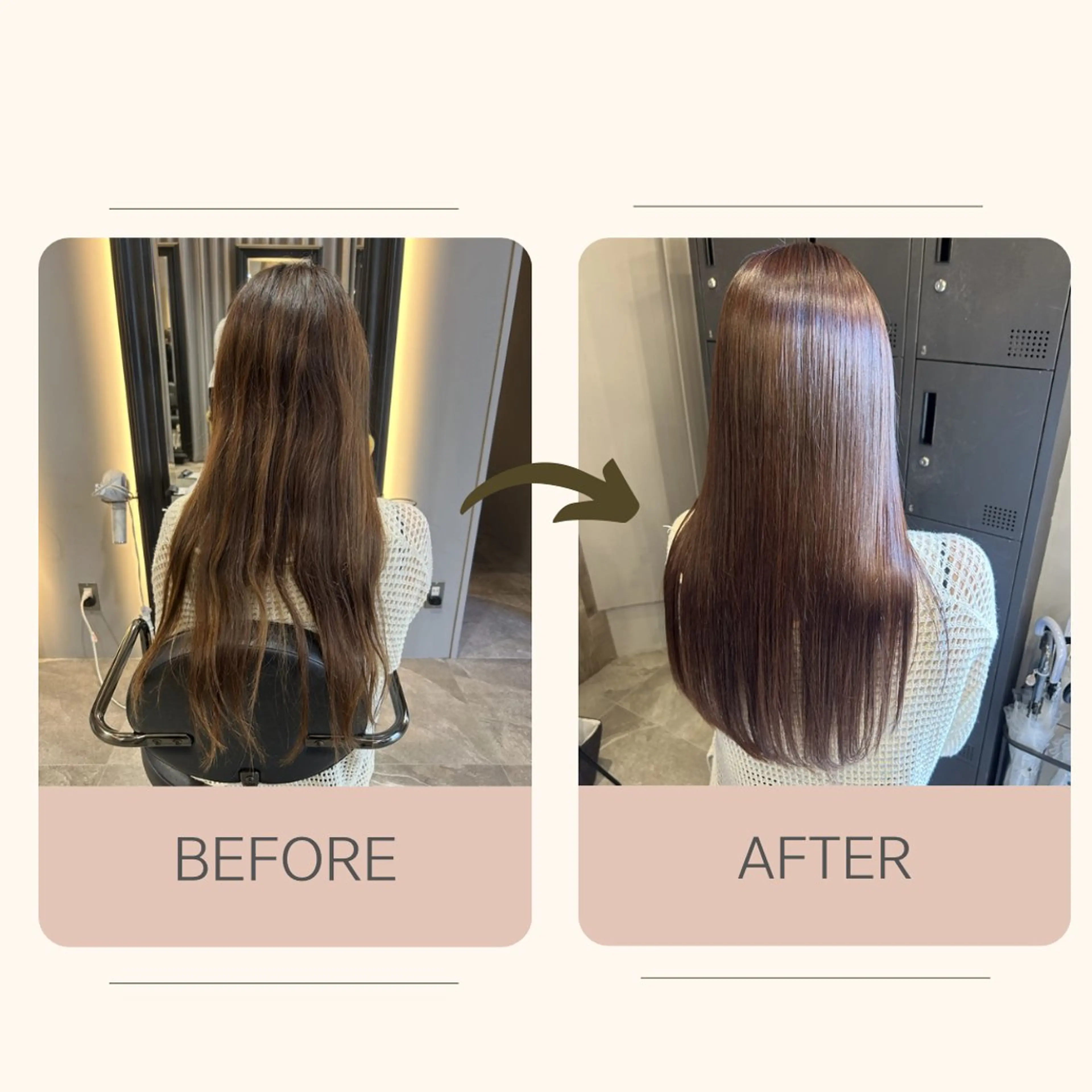 ロング カラー パーマ ブラウンカラー ピンクカラー ピンクブラウン ストレートパーマ カット ヘアカラー パーマ 縮毛矯正 トリートメント 艶髪/髪質改善 yukaのヘアスタイル